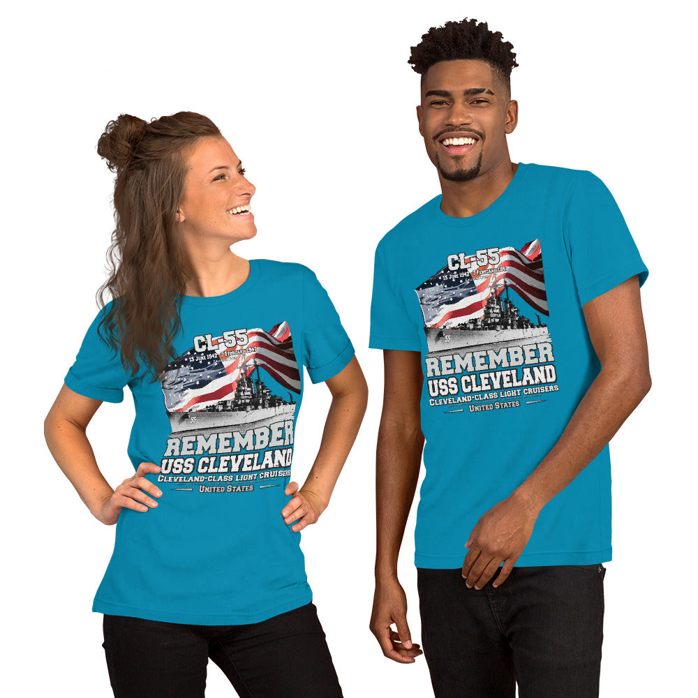 USS CLEVELAND t-shirt,USS CLEVELAND CL-55 t-shirt, US Light Cruiser Veterans T-Shirt, Comancha t-shirts,