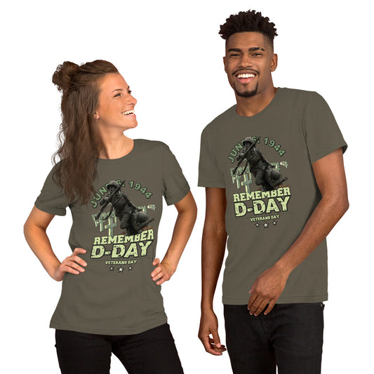 REMEMBER D-DAY 1944 Normandy T-shirt, Comancha D-Day T-shirts,D-DAY T-Shirts,