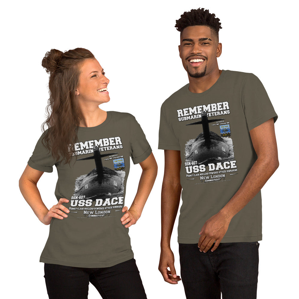 USS DACE SSN-607 Submarine t-shirt