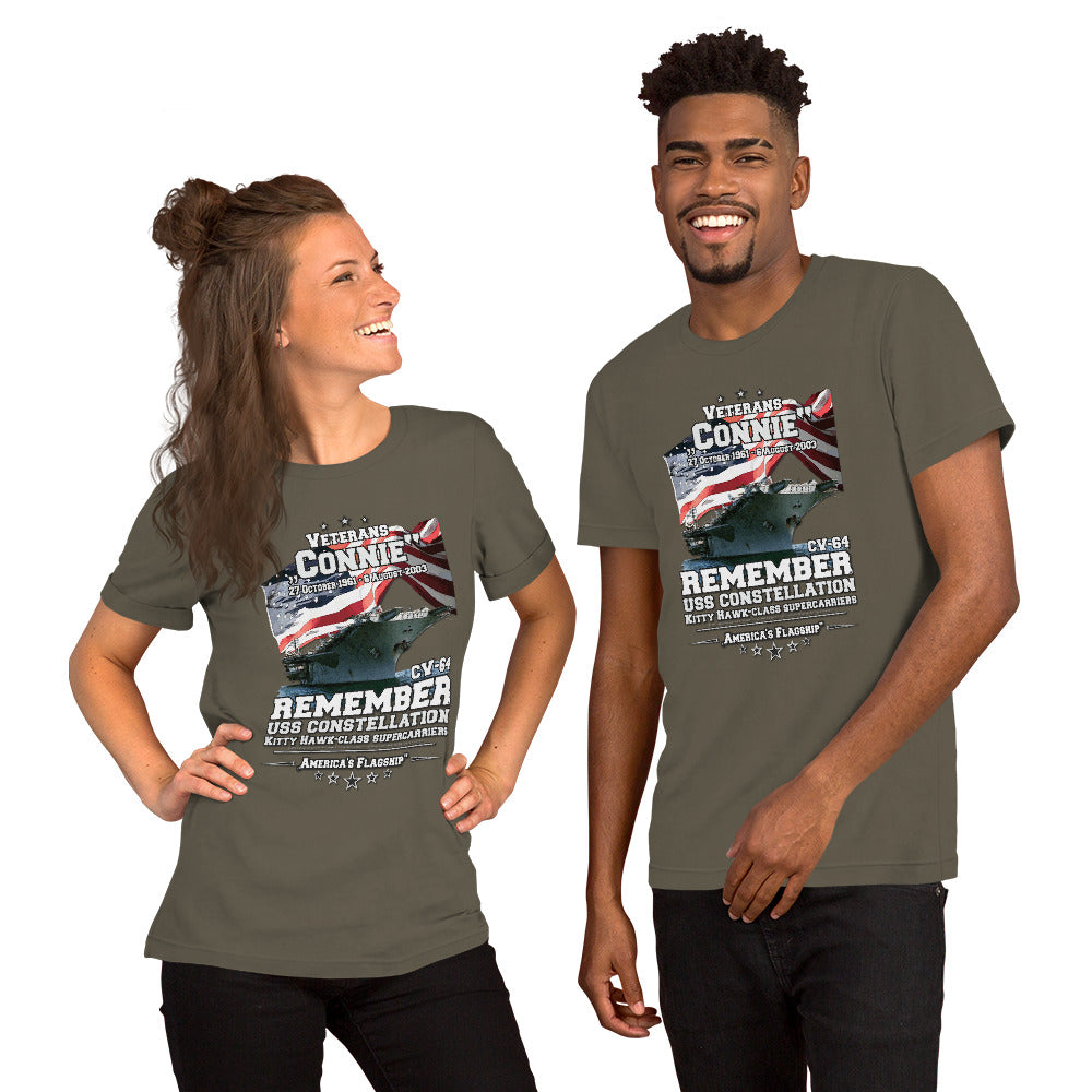USS CONSTELLATION CV-64 Aircraft Carrier tee