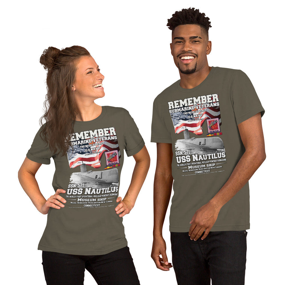 US Navy Submarine tee, USS NAUTILUS SSN-571 t-shirt, US Navy Submarine Veterans T-shirt, Navy Submarine tee, Comancha T-shirt Shop,