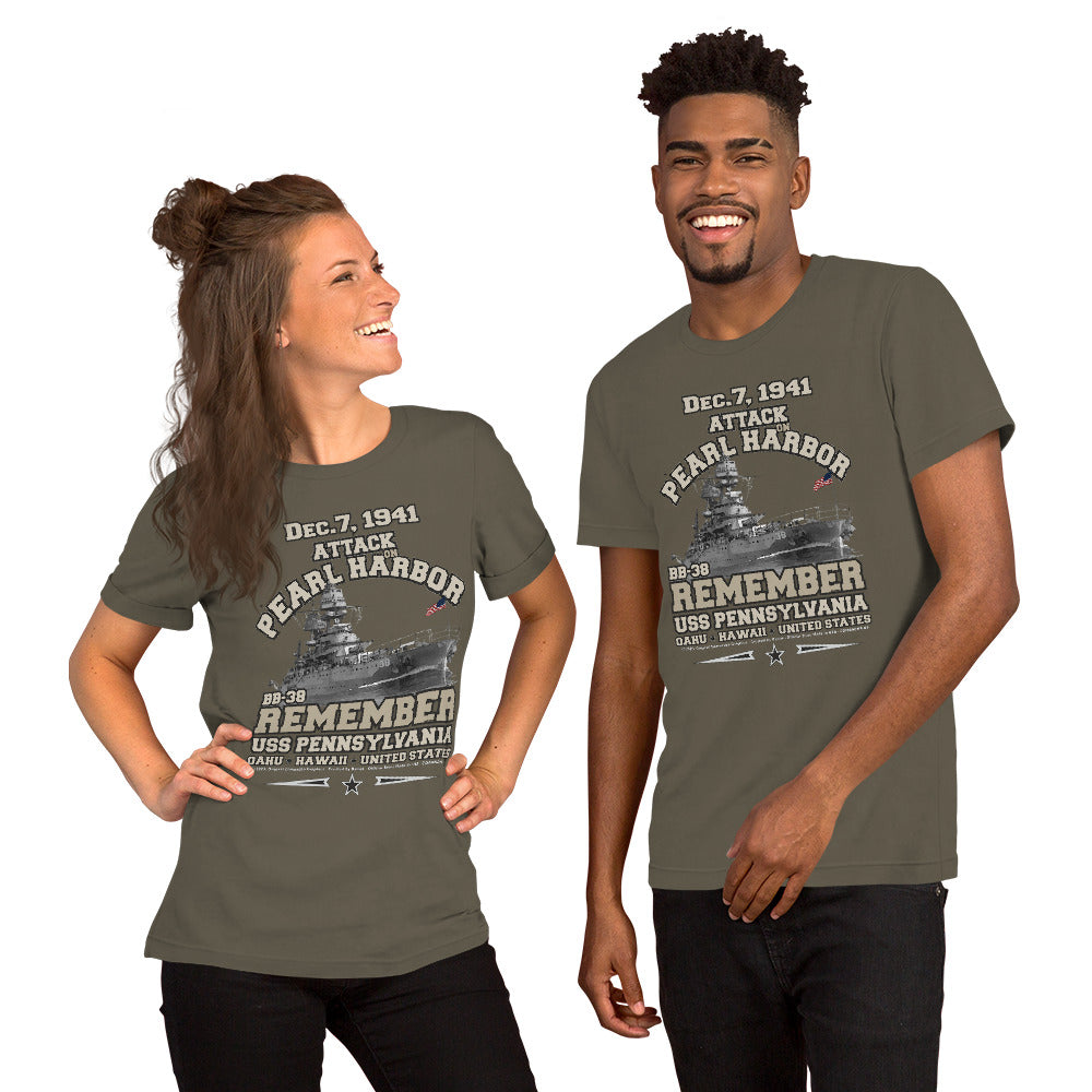 USS PENNSYLVANIA t-shirt, US Navy Battleship Veterans T-shirt, USS PENNSYLVANIA BB-38 T-shirt, US Navy T-shirt,US Navy Veterans T-shirt,comancha graphics tee,comancha,