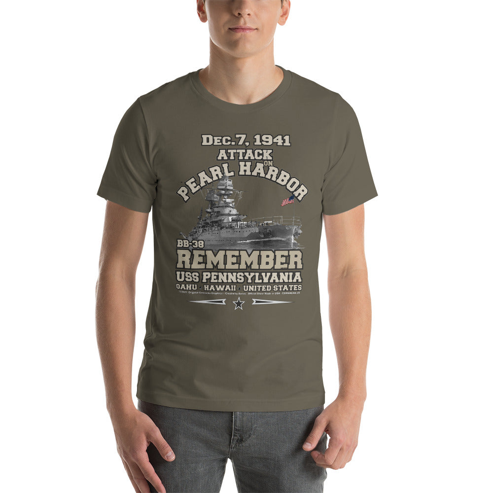 USS PENNSYLVANIA t-shirt, US Navy Battleship Veterans T-shirt, USS PENNSYLVANIA BB-38 T-shirt, US Navy T-shirt,US Navy Veterans T-shirt,comancha graphics tee,comancha,
