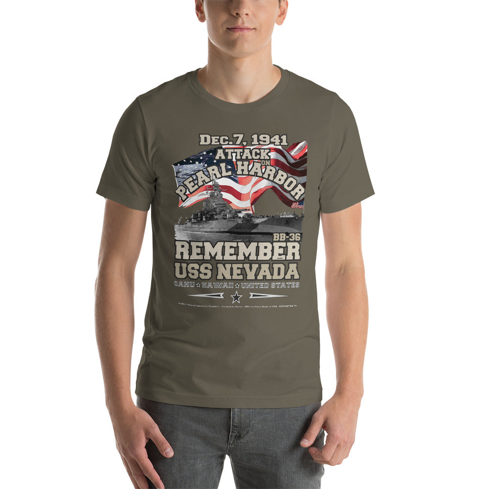 USS NEVADA t-shirt,Navy T-shirts, US Navy Battleship Veterans T-shirt, USS NEVADA BB-36 T-shirt, Comancha Graphics,Comancha tees,
