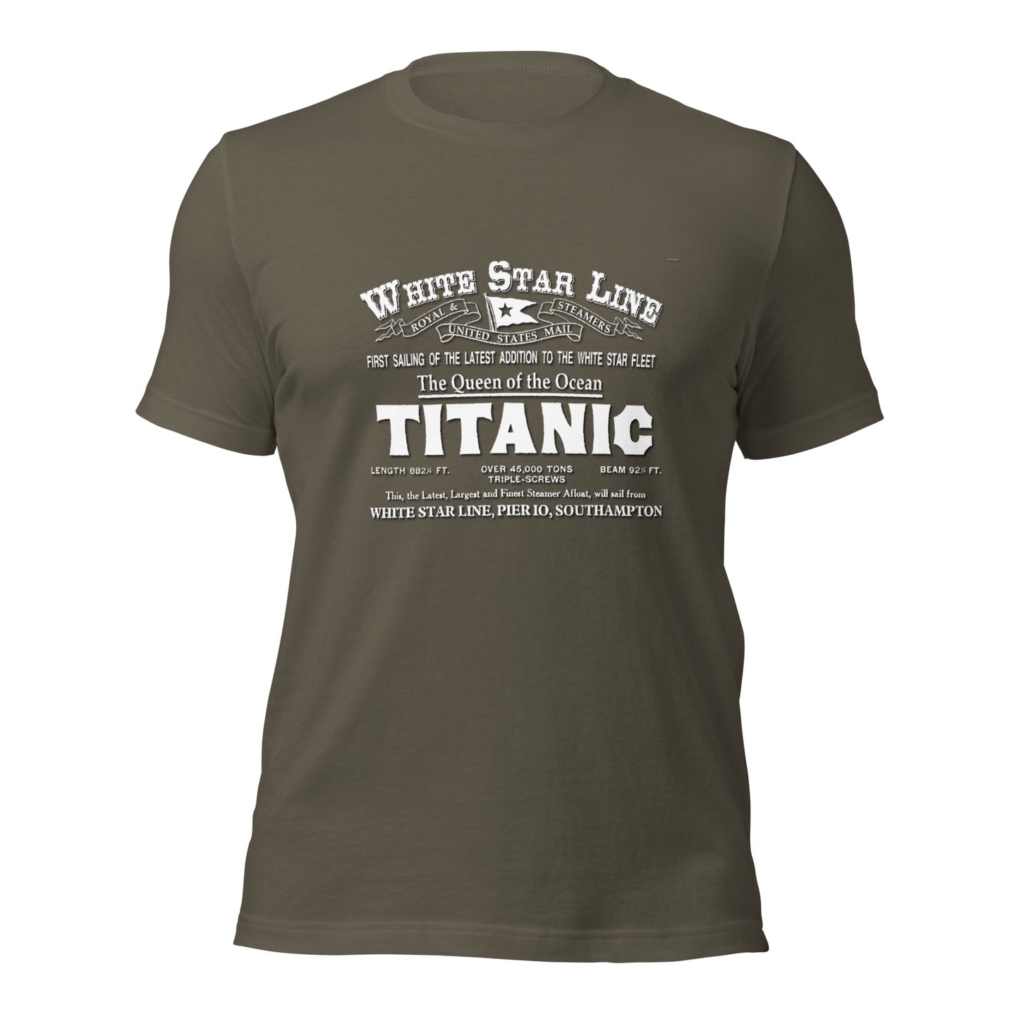 WHITE STAR LINE- Titanic Unisex t-shirt