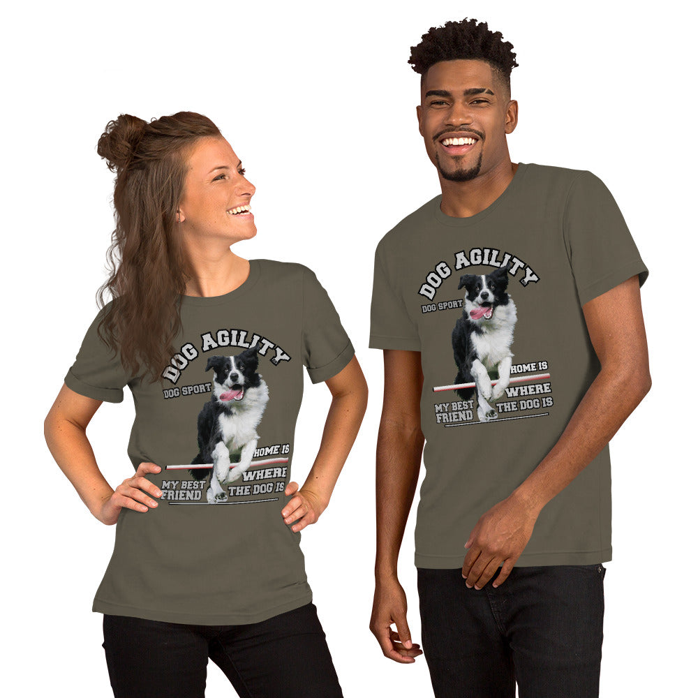 DOG AGILITY T-shirt,DOG AGILITY sport tee,DOG sports,comancha t-shirt,