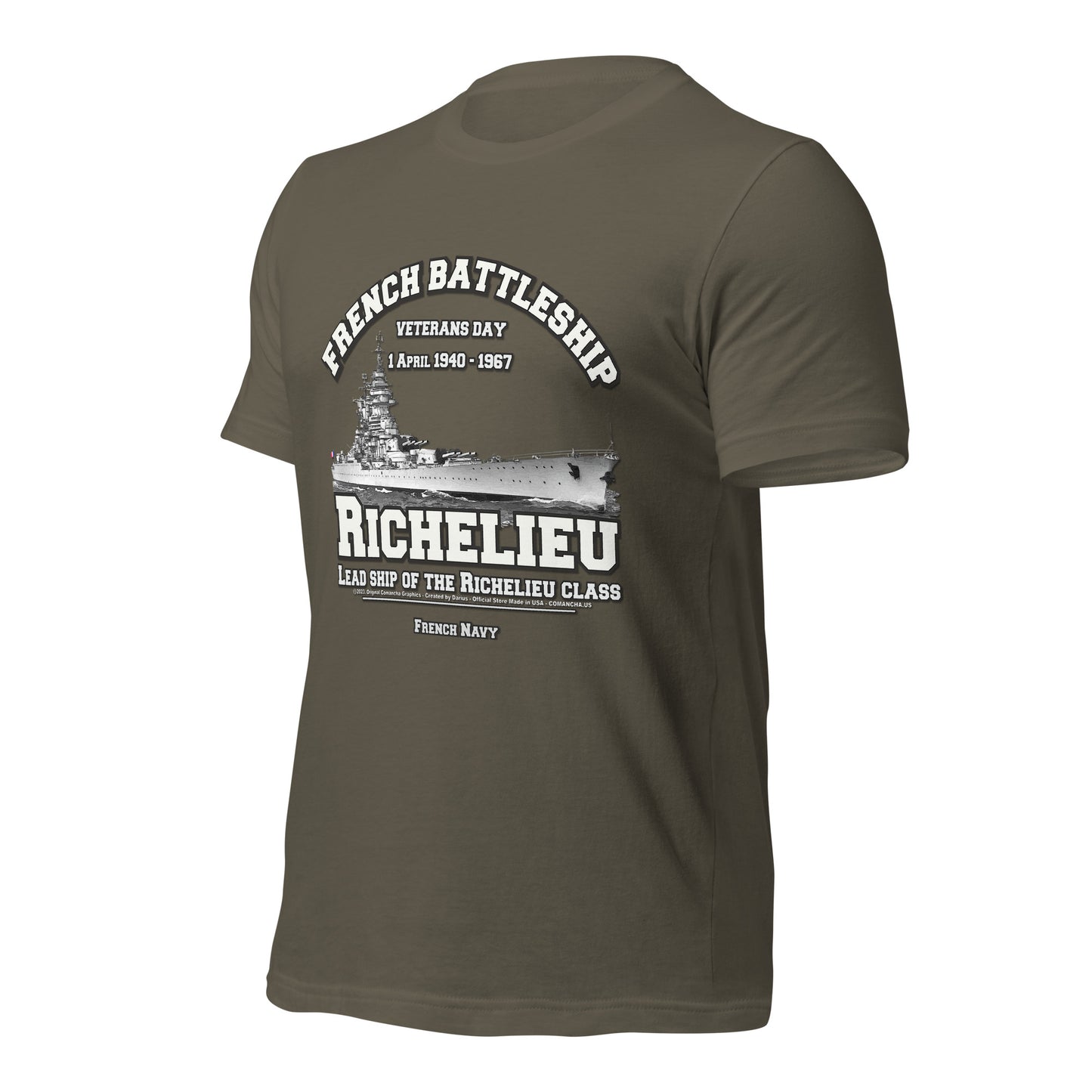 RICHELIEU French Navy Battleship tee,