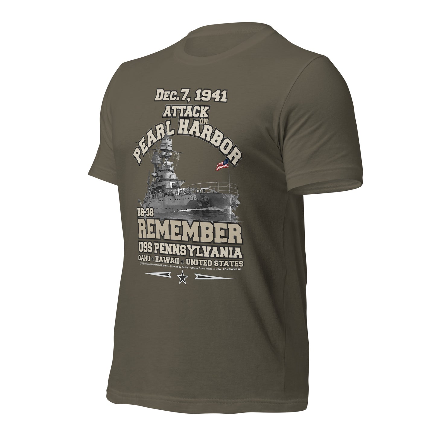 USS PENNSYLVANIA t-shirt, US Navy Battleship Veterans T-shirt, USS PENNSYLVANIA BB-38 T-shirt, US Navy T-shirt,US Navy Veterans T-shirt,comancha graphics tee,comancha,