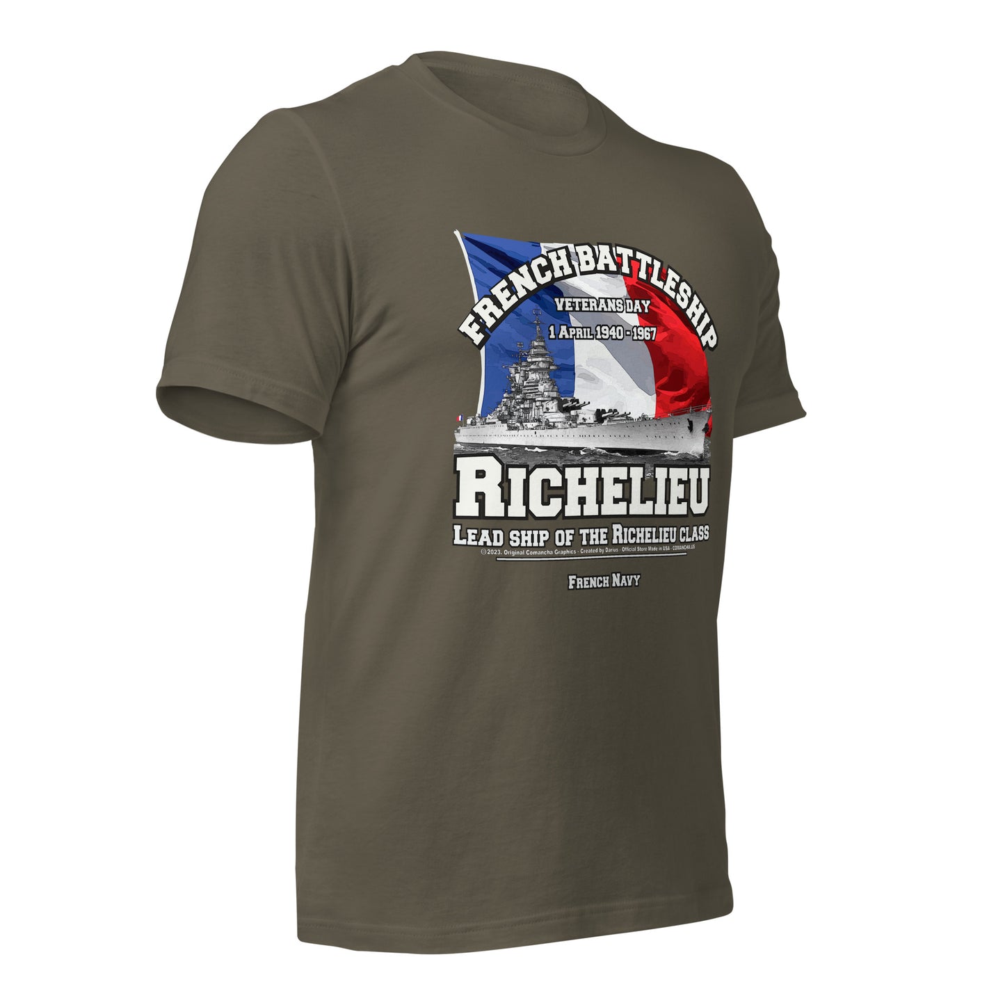 RICHELIEU French Navy Battleship tee