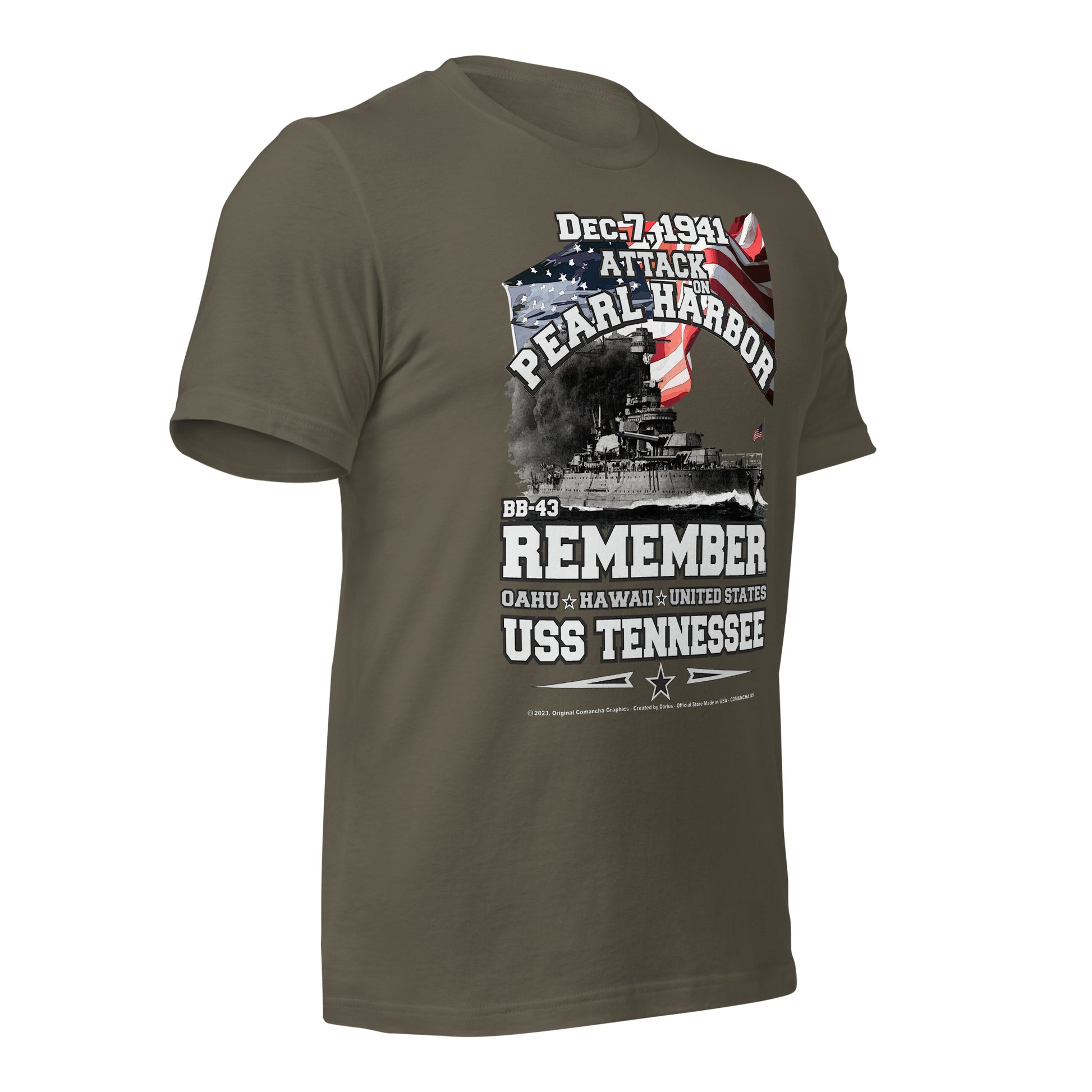 USS TEENESSEE t-shirt, US Navy Battleship T-shirt, USS TEENESSEE Battleship T-shirt, Pearl harbor t-shirt,comancha,