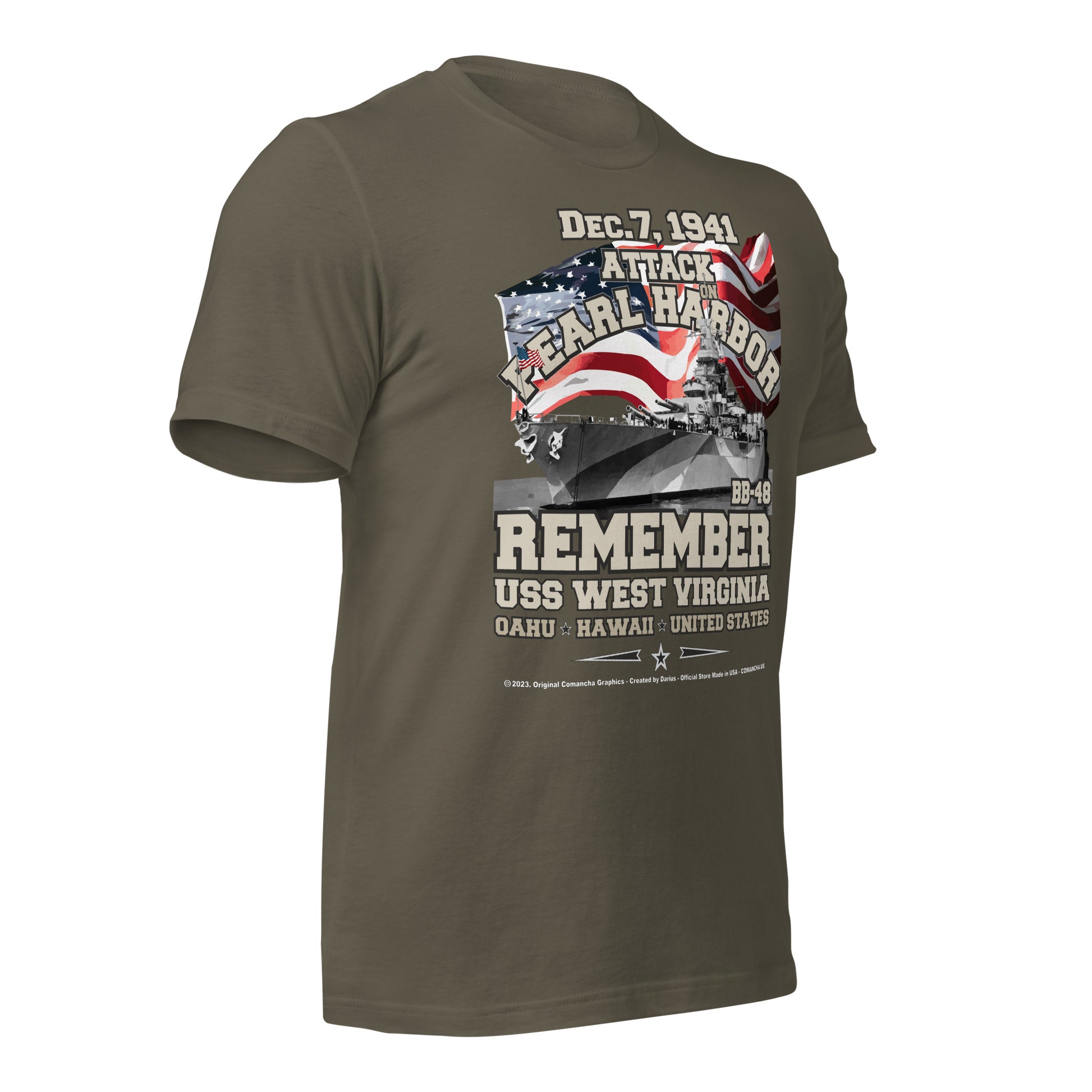 USS WEST VIRGINIA T-shirt, US Navy Submarine veterans tee, Navy Veterans tee, Comancha,BB-48 US Navy Battleship Veterans T-shirt, USS WEST VIRGINIA BB-48 T-shirt,