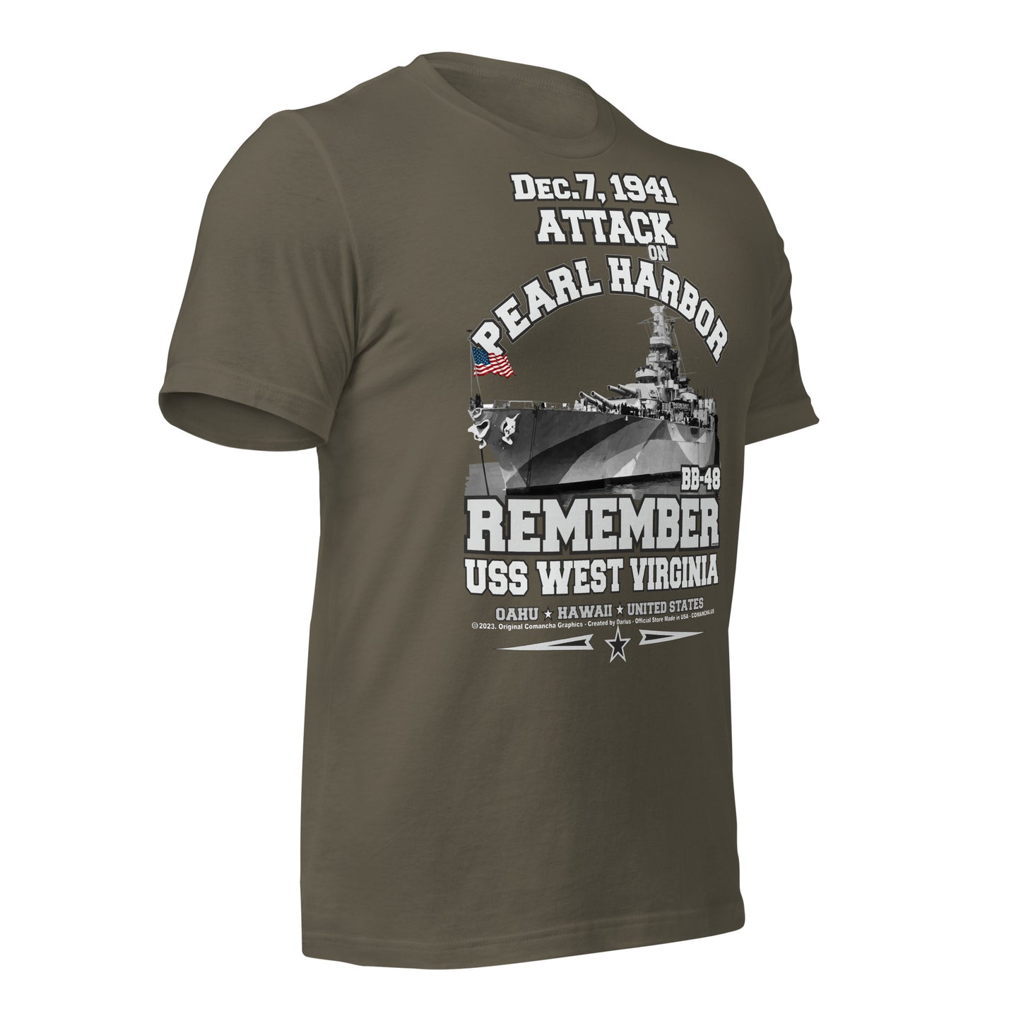 USS WEST VIRGINIA tee, Pearl harbor Tee, US Navy veterans tee,comancha, US Navy Battleship Veterans T-shirt, USS WEST VIRGINIA BB-48 T-shirt,