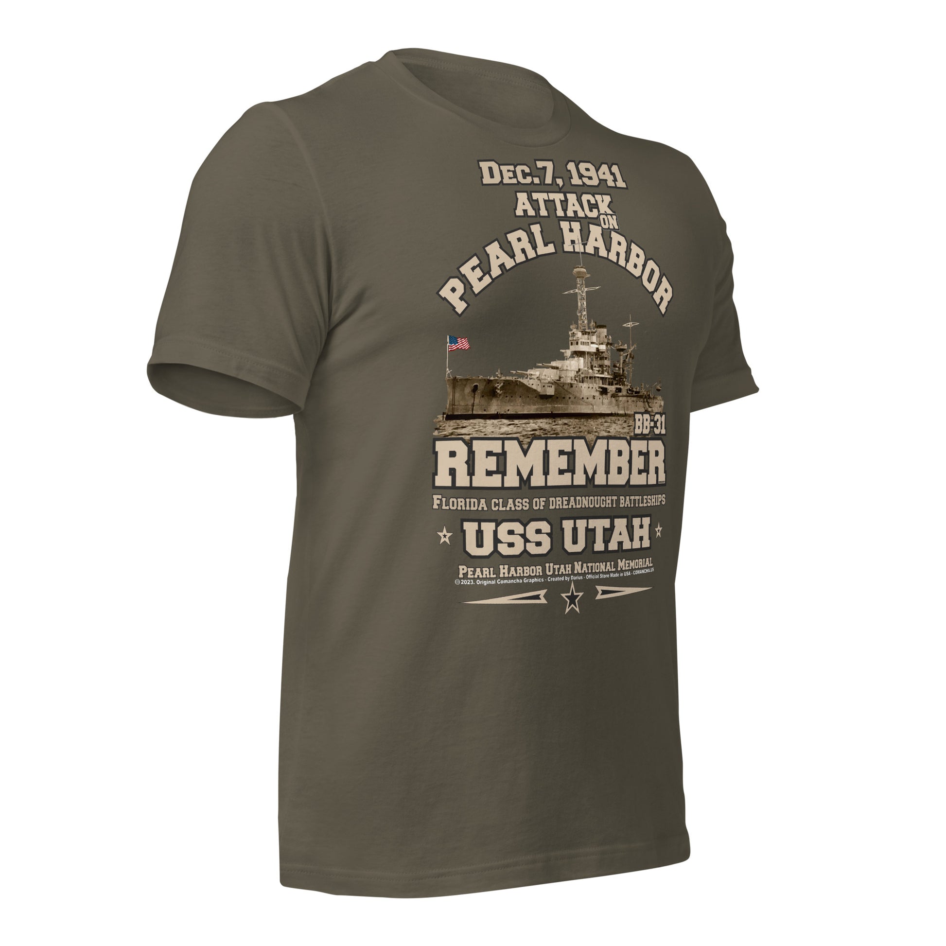 USS UTAH t-shirt, Pearl harbor tee, US Navy t-shirt,USS UTAH veterans tee,US Navy Battleship Veterans T-shirt, USS UTAH BB-31 T-shirt,comancha,