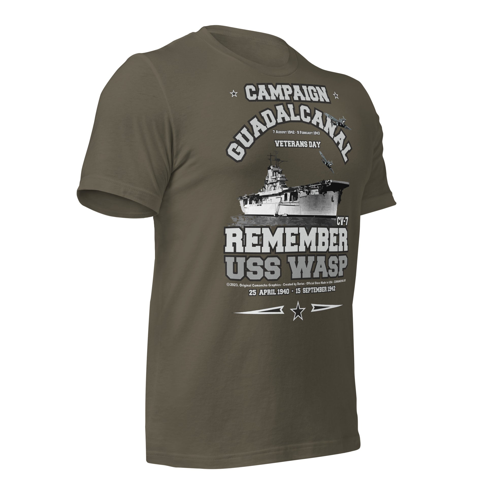 USS WASP t-shirt, US navy t-shirt,Comancha, US Navy Aircraft carrier Veterans T-shirt, USS WASP CV-7 T-shirt,