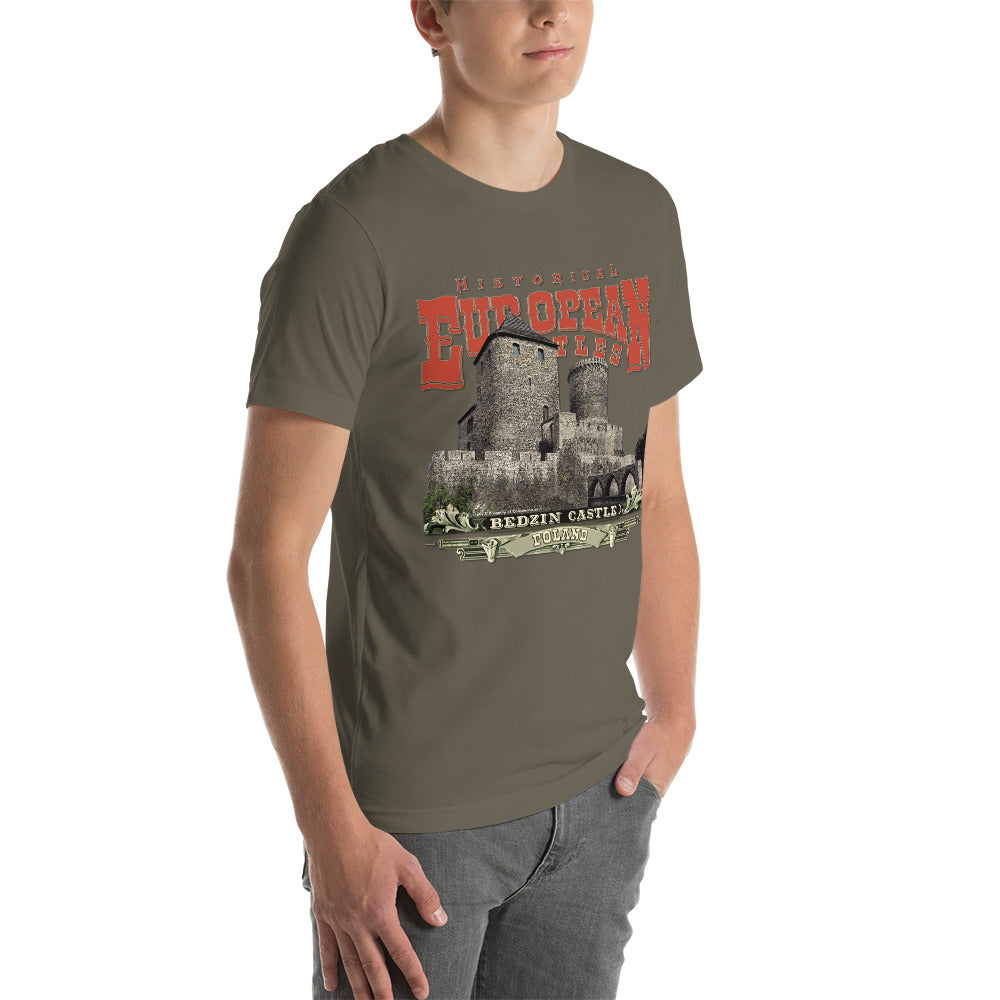 Bedzin koszulka, Bedzin zamek koszulka, zamek Bedzin koszulka,Bedzin zamek Polskie Zamki T-shirt,