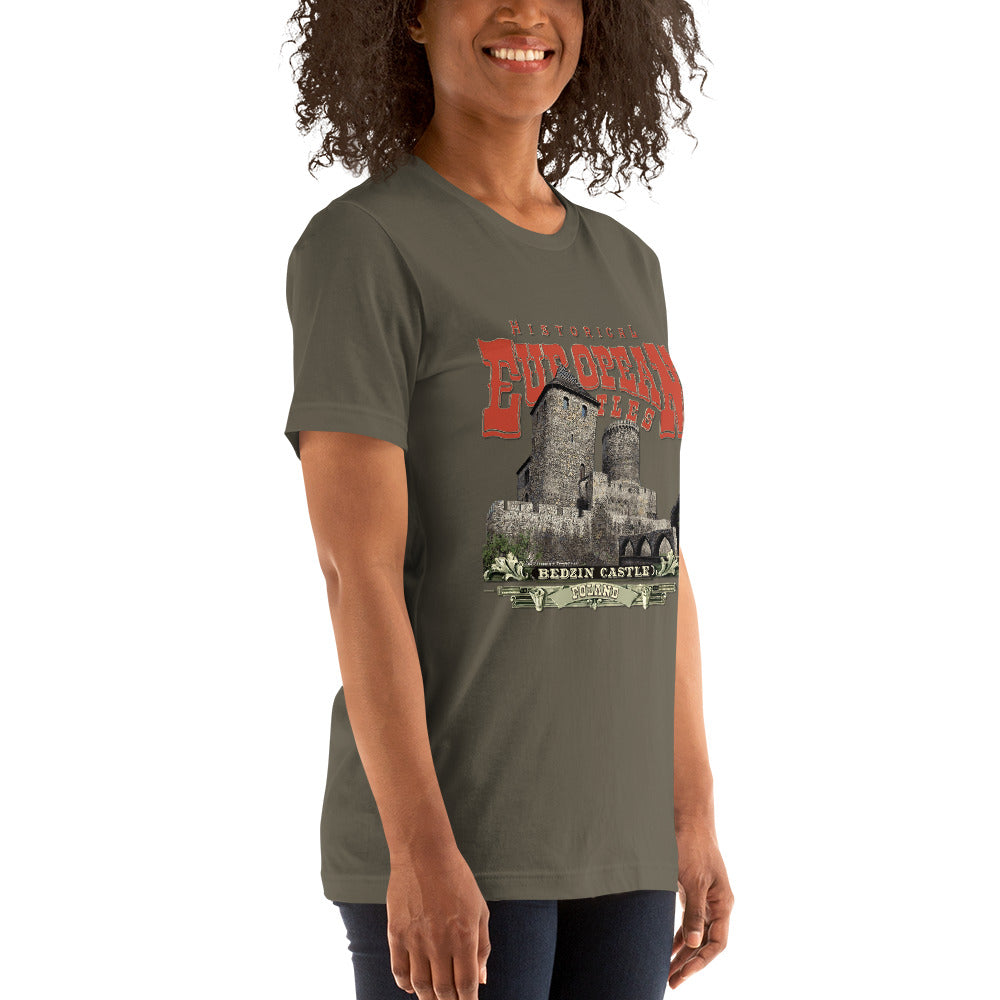 Bedzin koszulka, Bedzin zamek koszulka, zamek Bedzin koszulka,Bedzin zamek Polskie Zamki T-shirt,