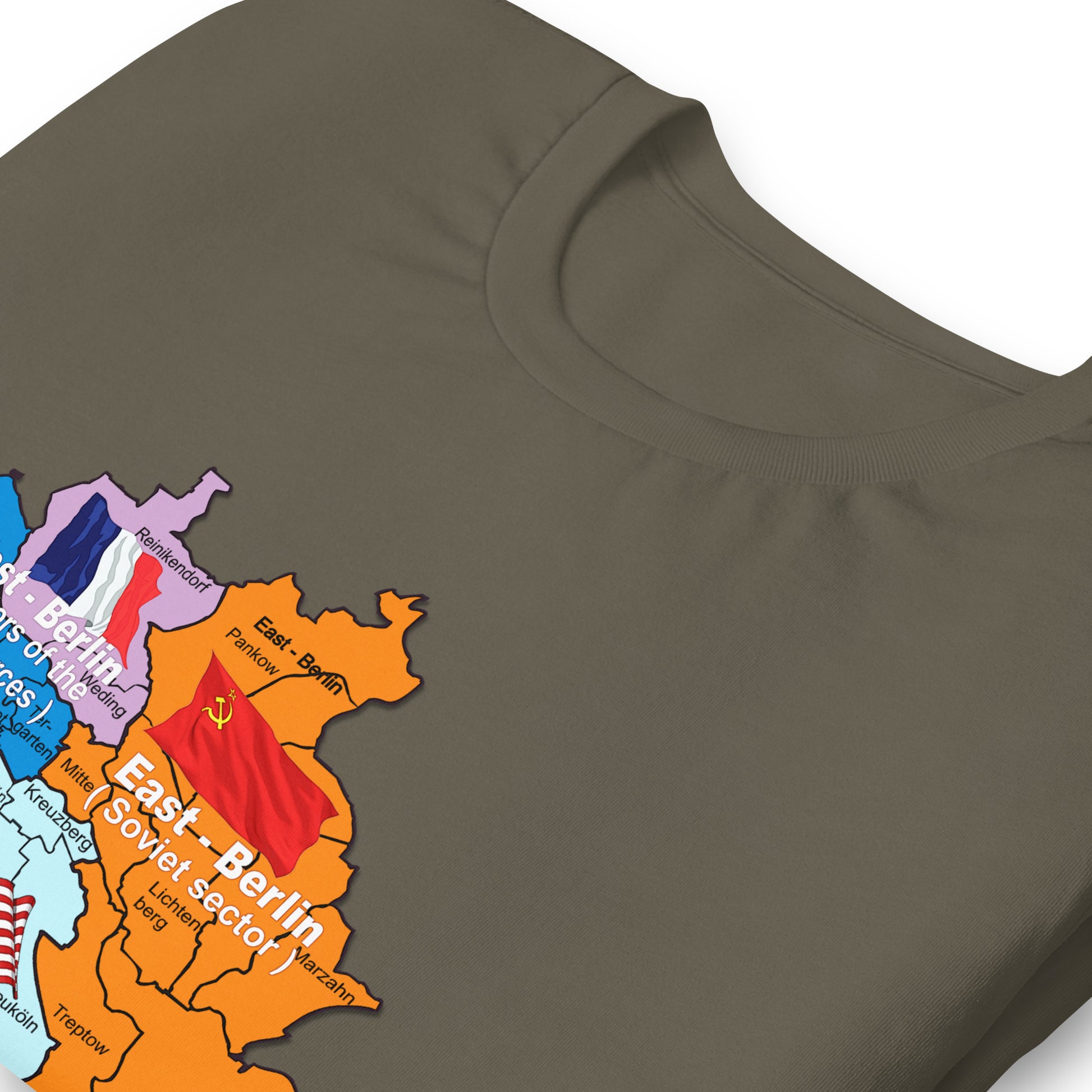 Berlin Wall tee, Berlin Wall gift, Berlin Wall sectors tee,Berlin Wall T-shirt, Comancha Graphics,