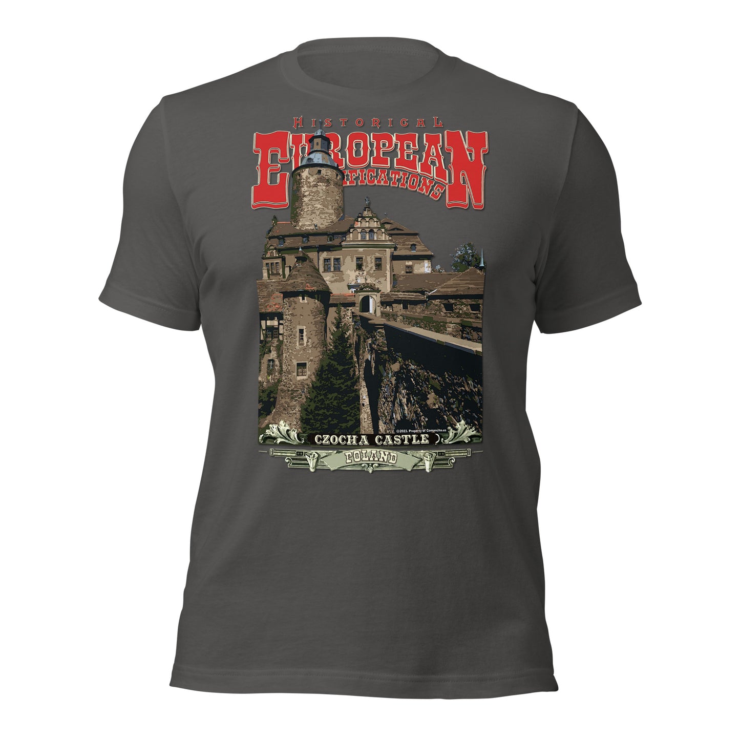 Zamek Czocha koszulka, Polskie zamki T-shirt ,Czocha Castle tee, Polish Castles tee,comancha tshirt,