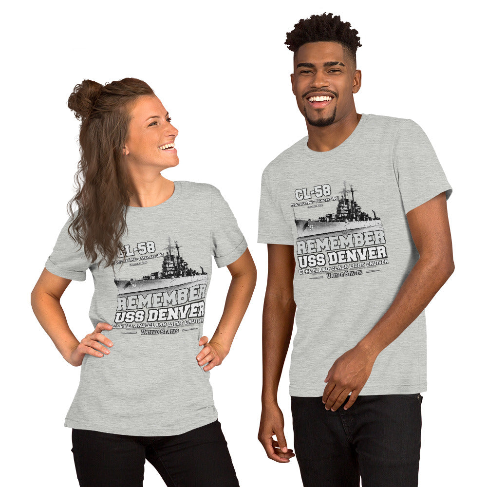 USS DENVER CL-58 Light Cruiser t-shirt