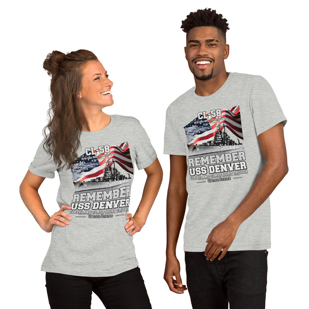 USS DENVER CL-58 Cruiser t-shirt