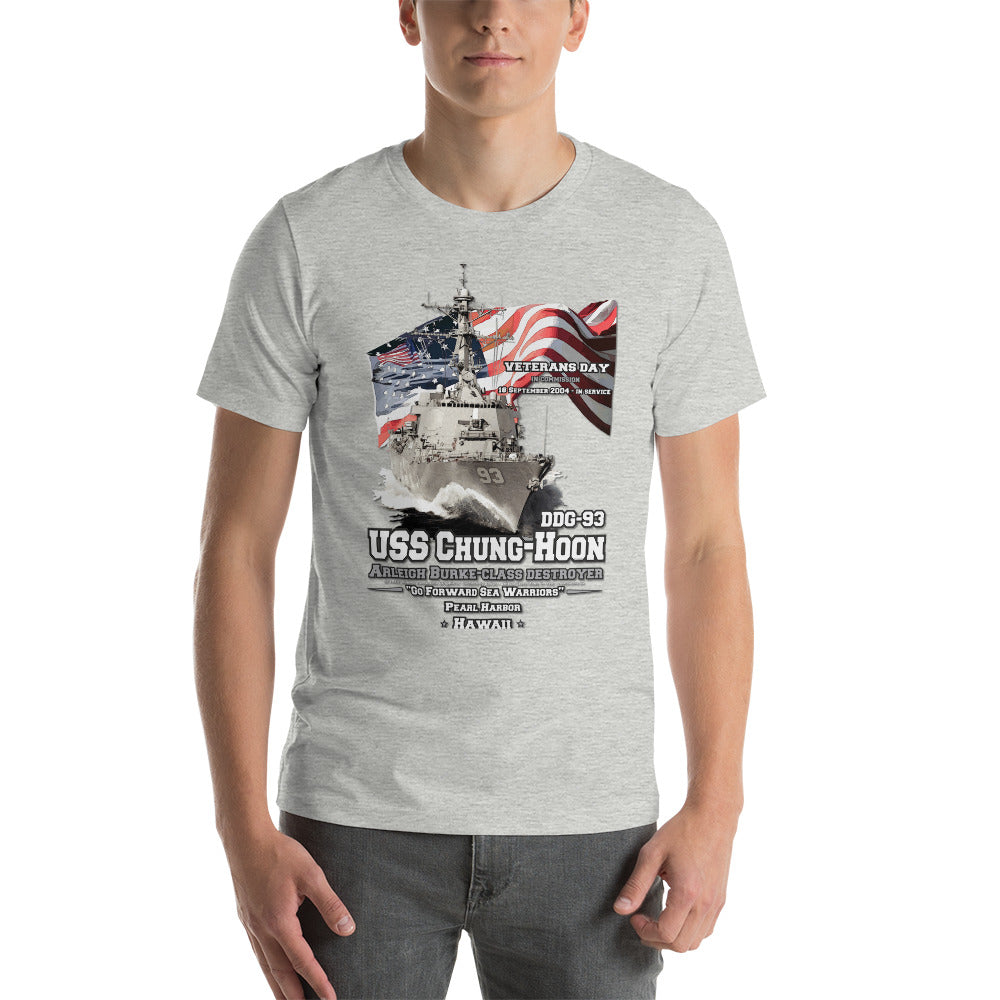 USS CHUNG-HOON tee,USS CHUNG-HOON DDG-93 tee, US Destroyer Veterans T-shirts, Comancha T-shirts,