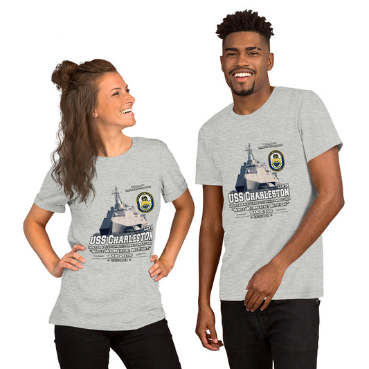 USS CHARLESTON tee,USS CHARLESTON LCS-18 Tee, US Littoral Combat Ship Veterans T-shirts, Comancha T-shirts,