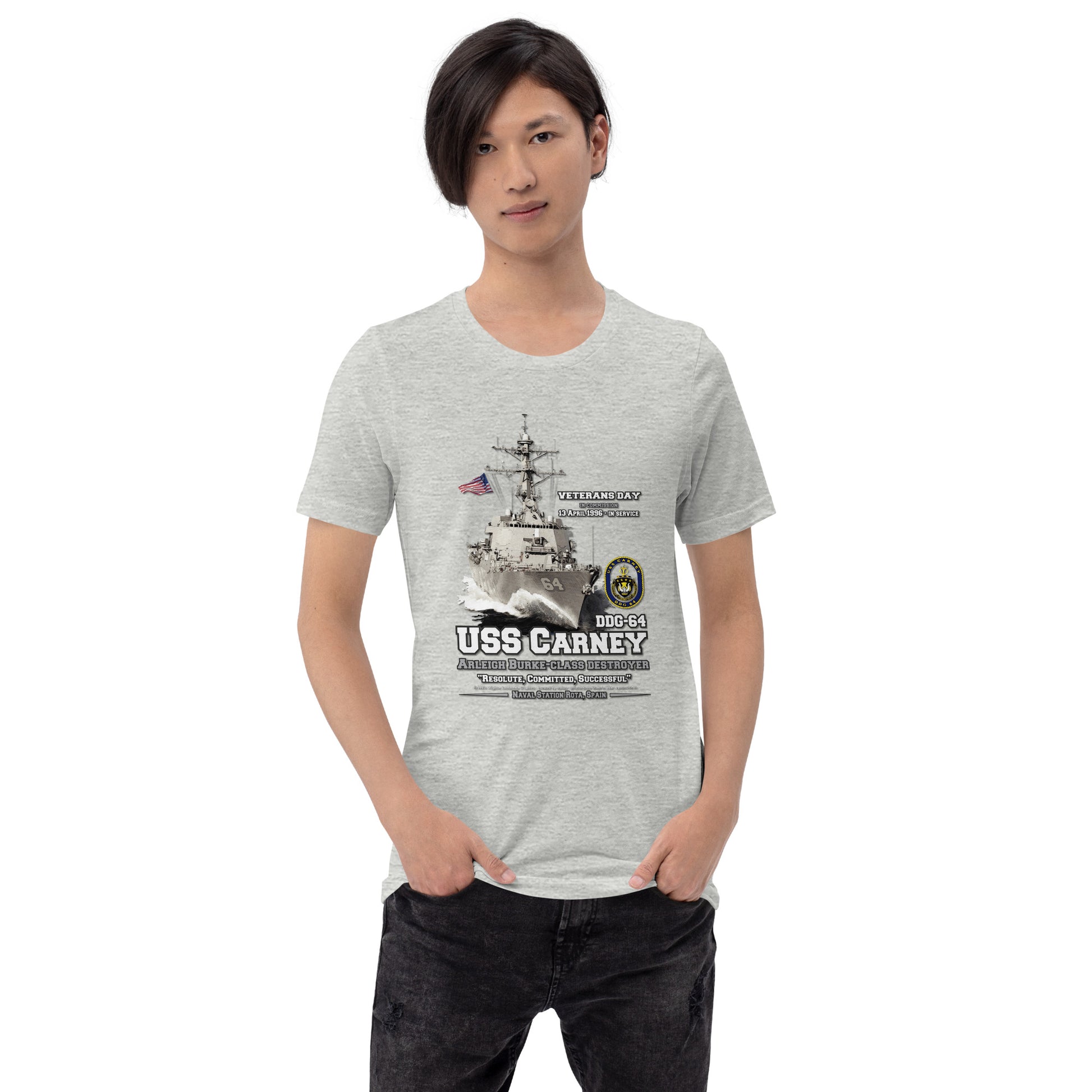 USS CARNEY DDG-64 t-shirt, USS CARNEY t-shirt, Destroyer Veterans Tee, Comancha Navy Tee, T-shirt shop,