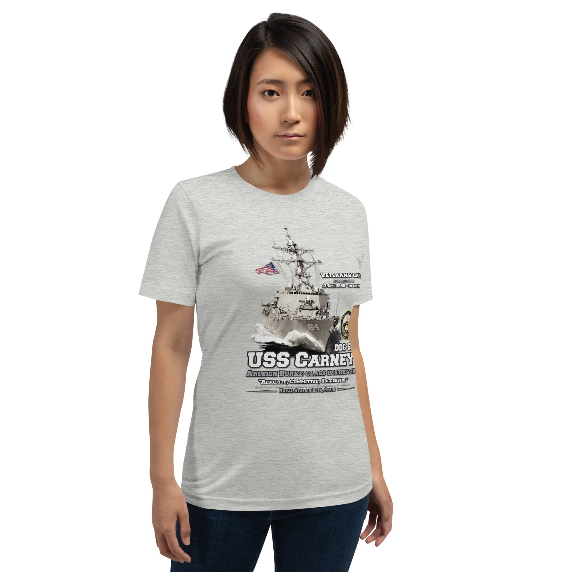 USS CARNEY DDG-64 t-shirt, USS CARNEY t-shirt, Destroyer Veterans Tee, Comancha Navy Tee, T-shirt shop,
