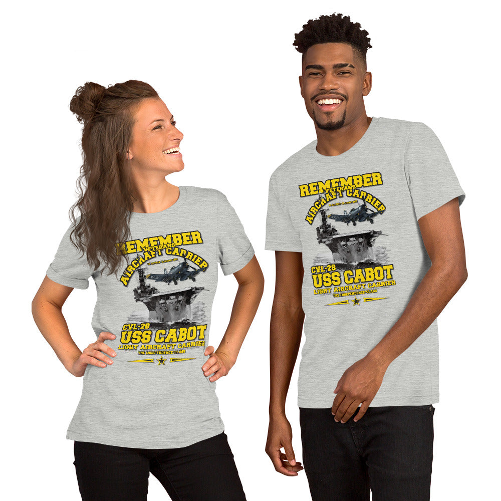 USS CABOT CVL-28 t-shirt, USS CABOT t-shirt, Aircraft Carrier Veterans Tee, Navy Vetrans Tee, T-shirt Store,