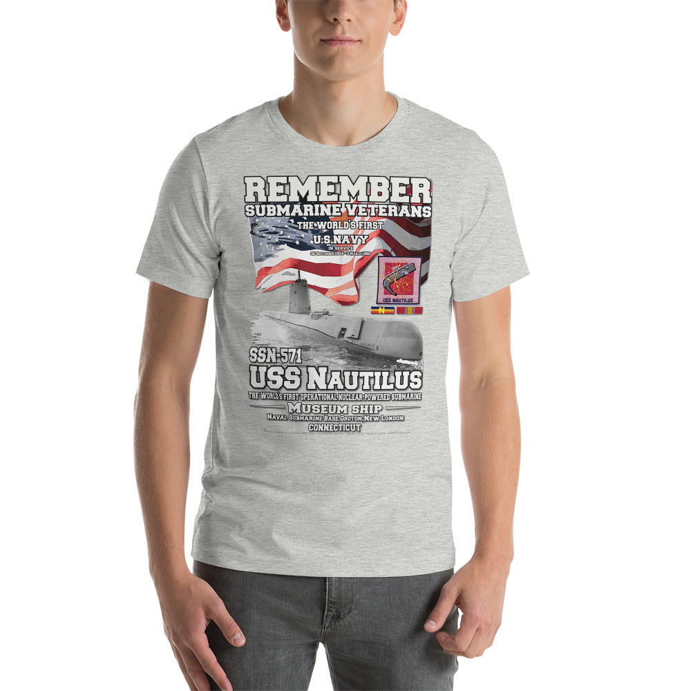 US Navy Submarine tee, USS NAUTILUS SSN-571 t-shirt, US Navy Submarine Veterans T-shirt, Navy Submarine tee, Comancha T-shirt Shop,