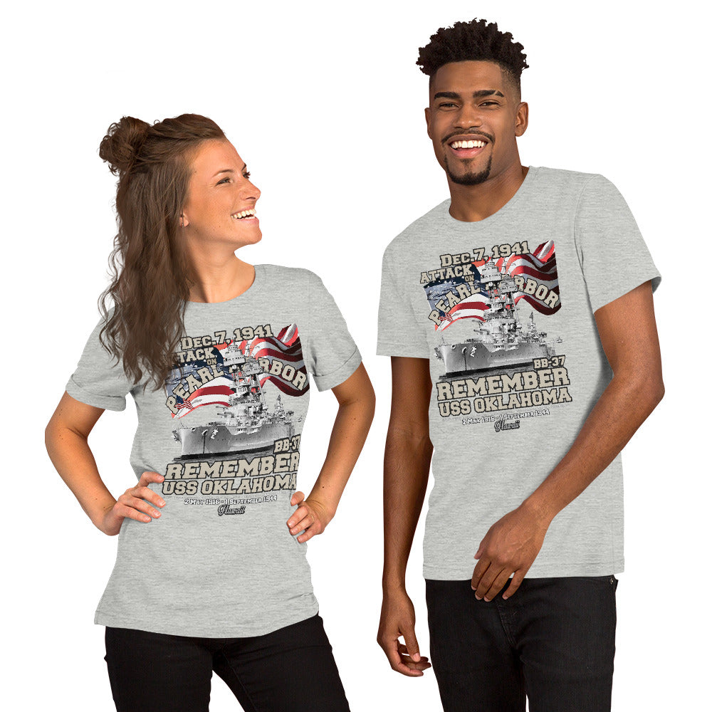 USS OKLAHOMA BB-37 t-shirt, Pearl harbor t-shirt,remember pearl harbor tee,US Navy Battleship T-shirt, USS OKLAHOMA T-shirt,comancha,comancha graphics,tees,
