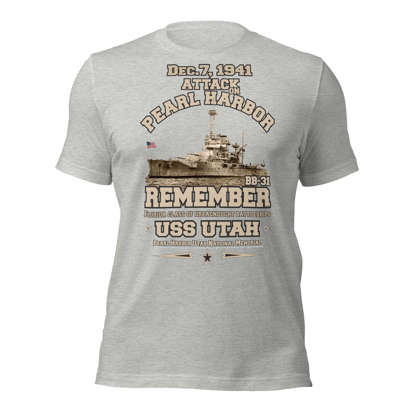 USS UTAH t-shirt, Pearl harbor tee, US Navy t-shirt,USS UTAH veterans tee,US Navy Battleship Veterans T-shirt, USS UTAH BB-31 T-shirt,comancha,