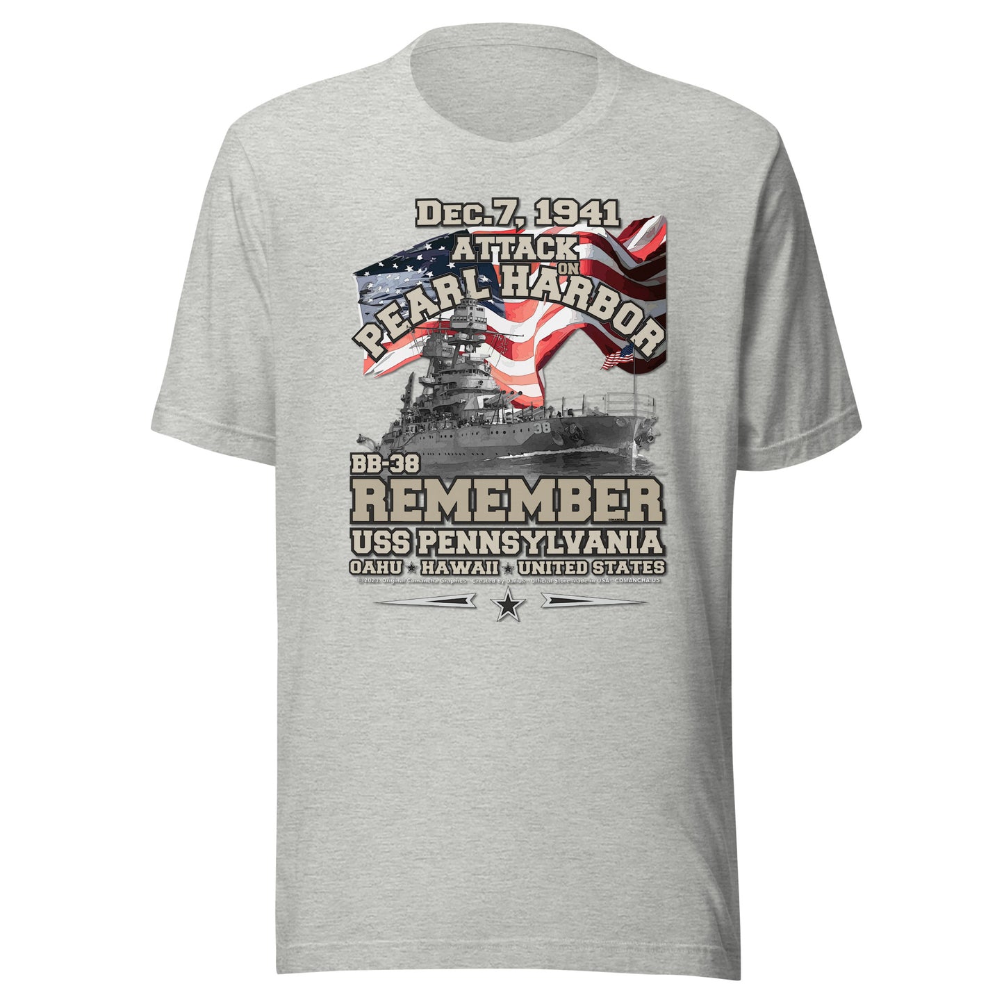 USS PENNSYLVANIA t-shirt, US Navy Battleship Veterans T-shirt, USS PENNSYLVANIA BB-38 T-shirt, US Navy T-shirt,US Navy Veterans T-shirt,comancha graphics tee,comancha,
