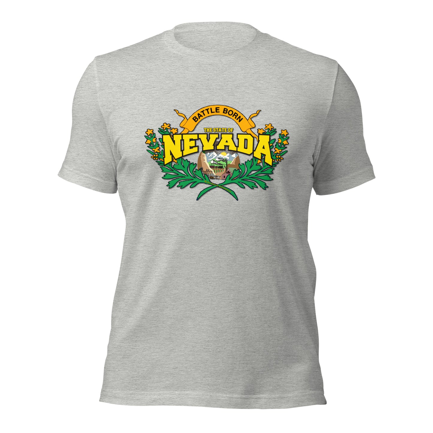 Nevada State tee,State Nevada t-shirt, Comancha Graphics tee,The State Of Nevada t-shirt, Comancha Graphics,