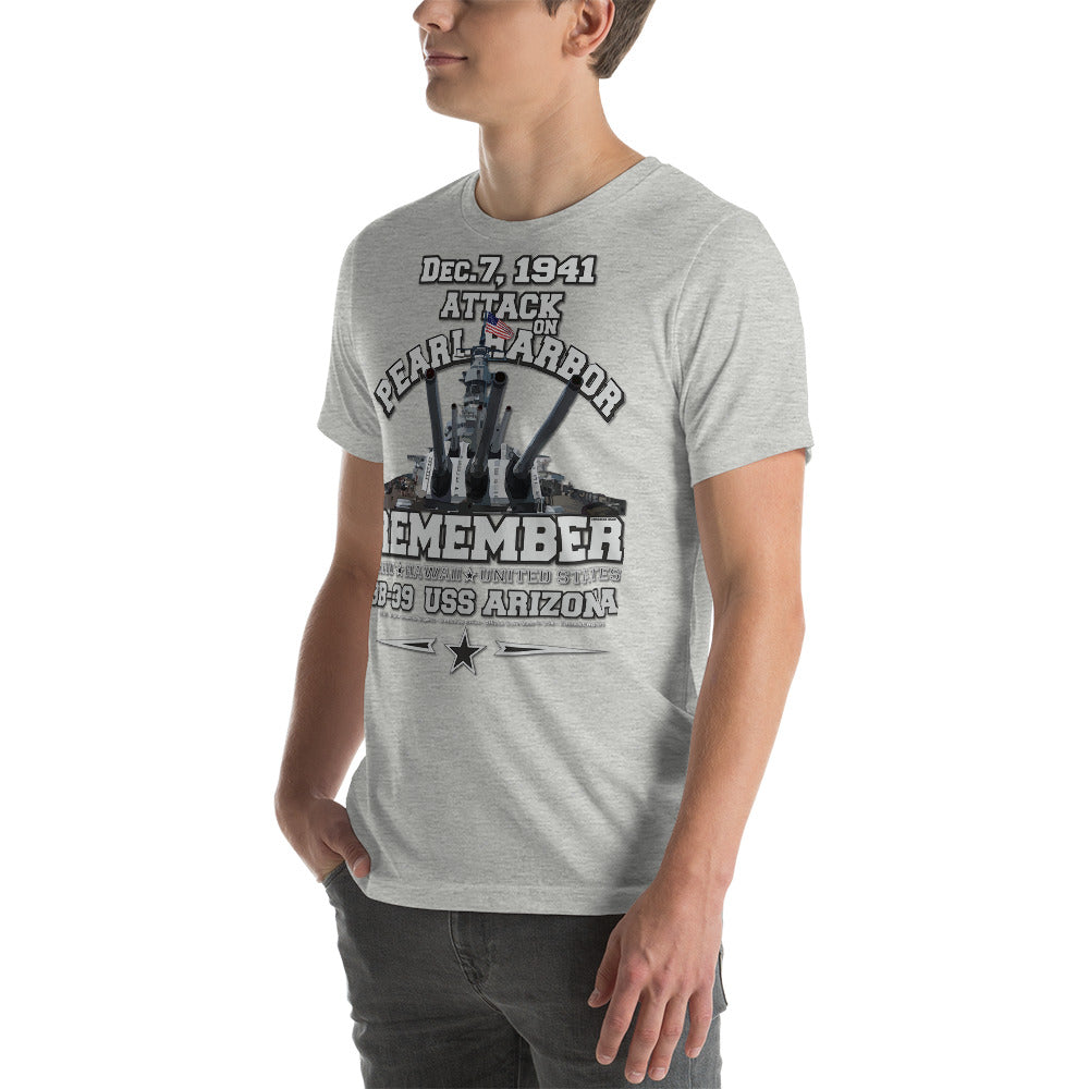USS ARIZONA BB-39 Battleship tee, USS ARIZONA Pearl Harbor,USS ARIZONA BB-39 Battleship tee, Remember USS ARIZONA T-shirt, Remember Pearl Harbor tee, comancha t-shirt store,