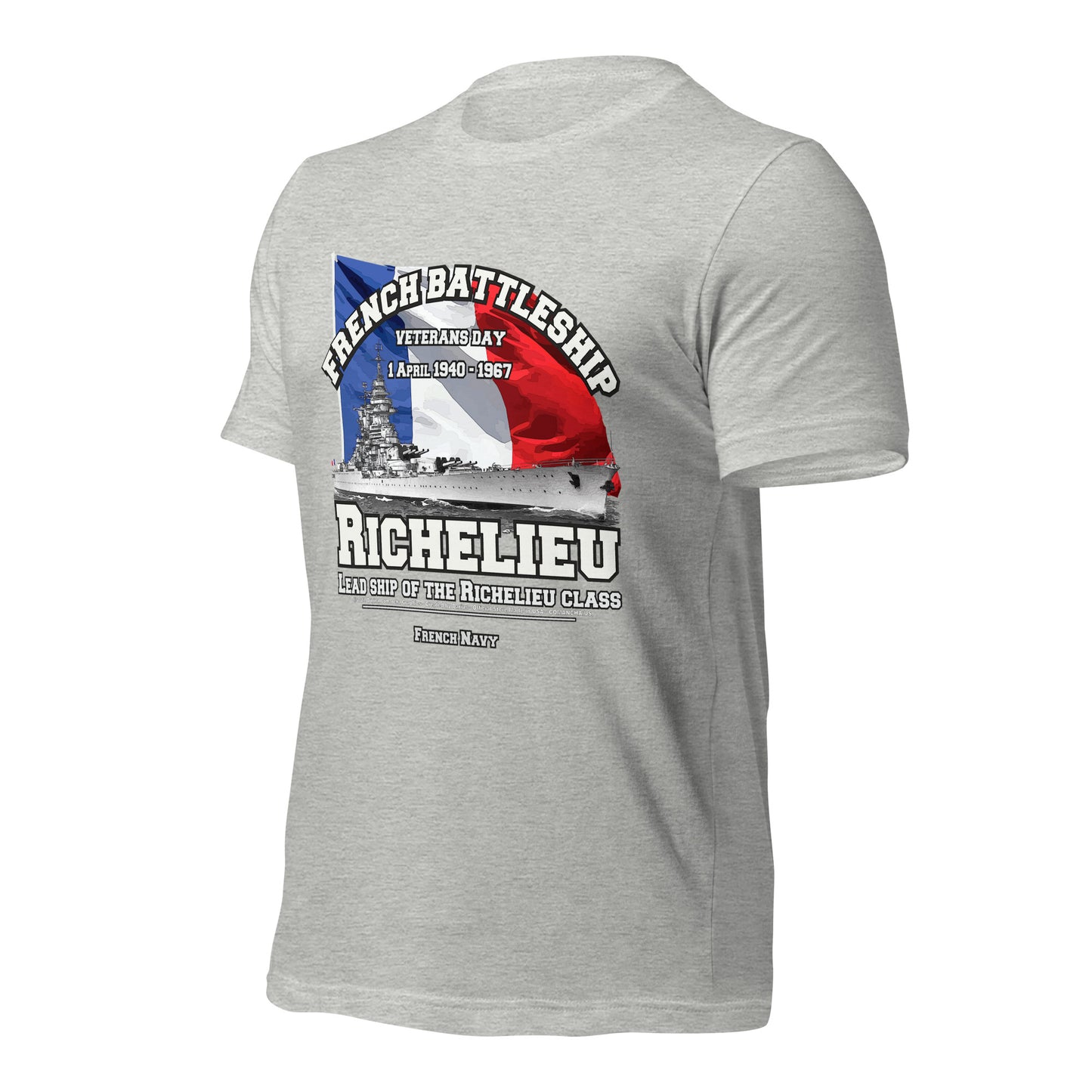 RICHELIEU French Navy Battleship tee