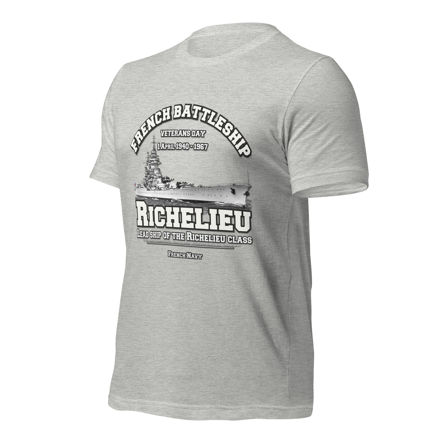 RICHELIEU French Navy Battleship tee,