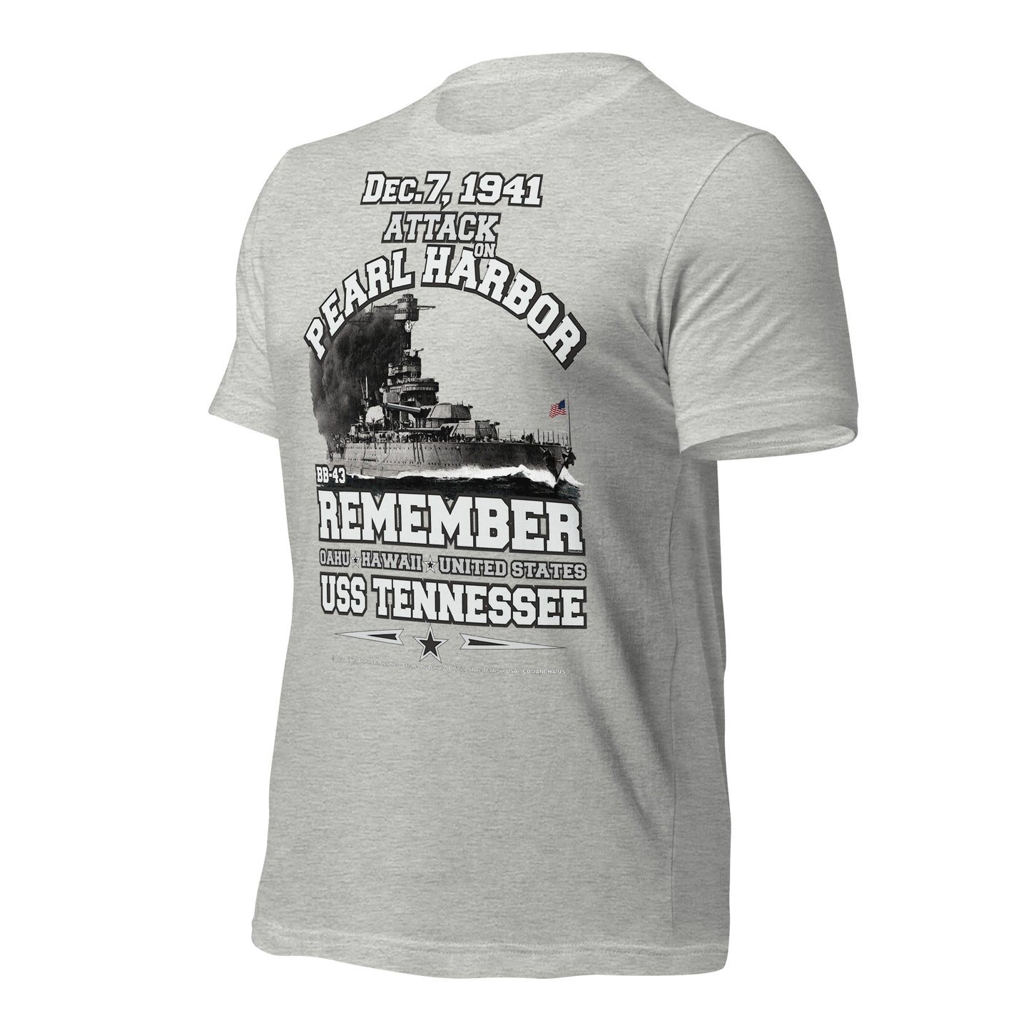 USS TENNESSEE BB-43 US Navy Battleship T-shirt,