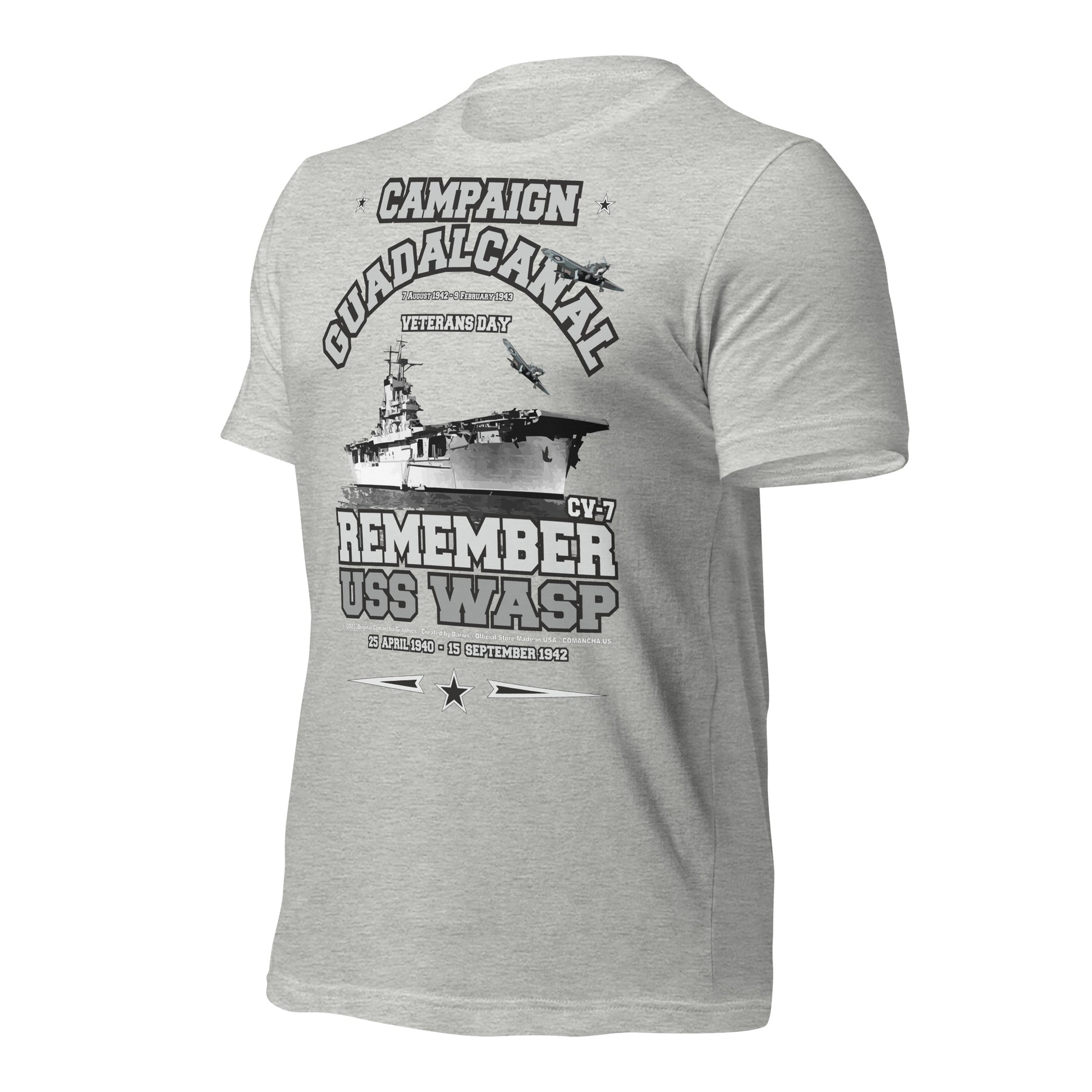 USS WASP t-shirt, US navy t-shirt,Comancha, US Navy Aircraft carrier Veterans T-shirt, USS WASP CV-7 T-shirt,