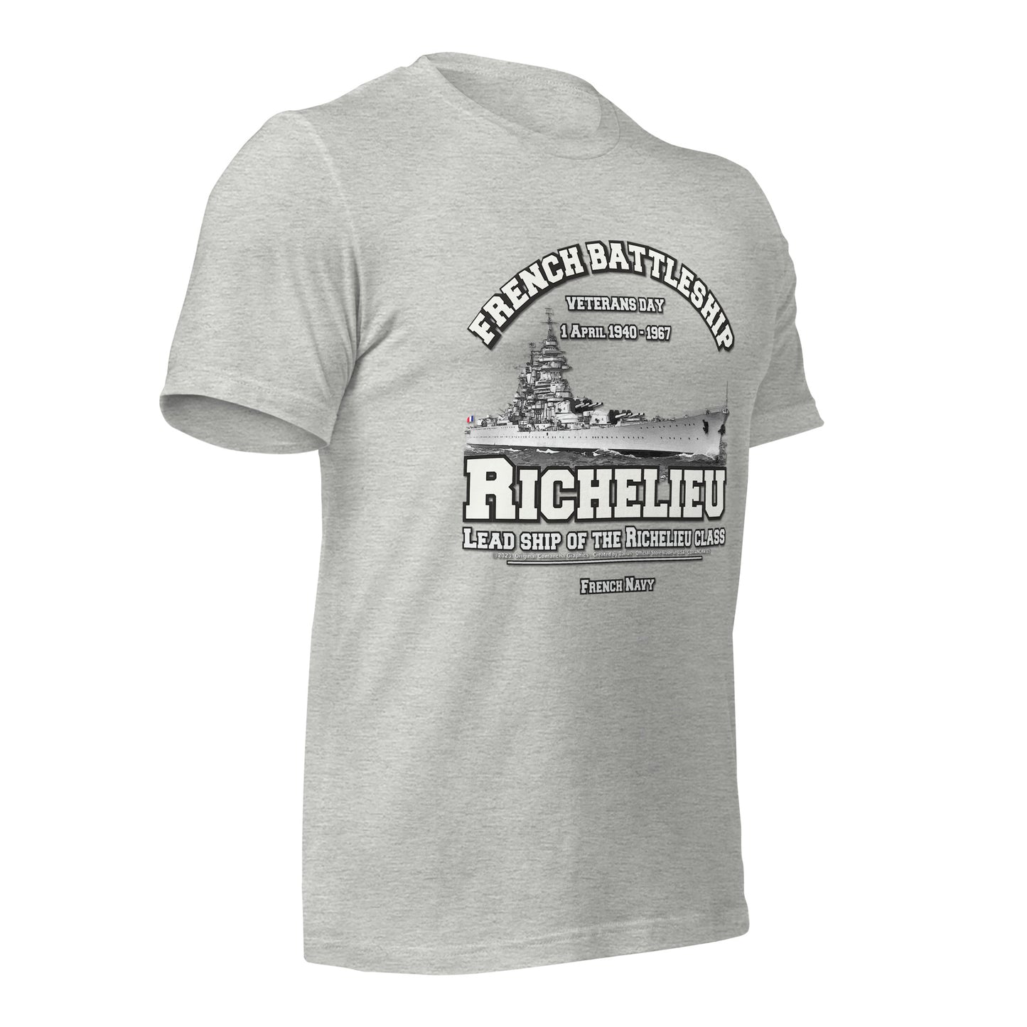 RICHELIEU French Navy Battleship tee,