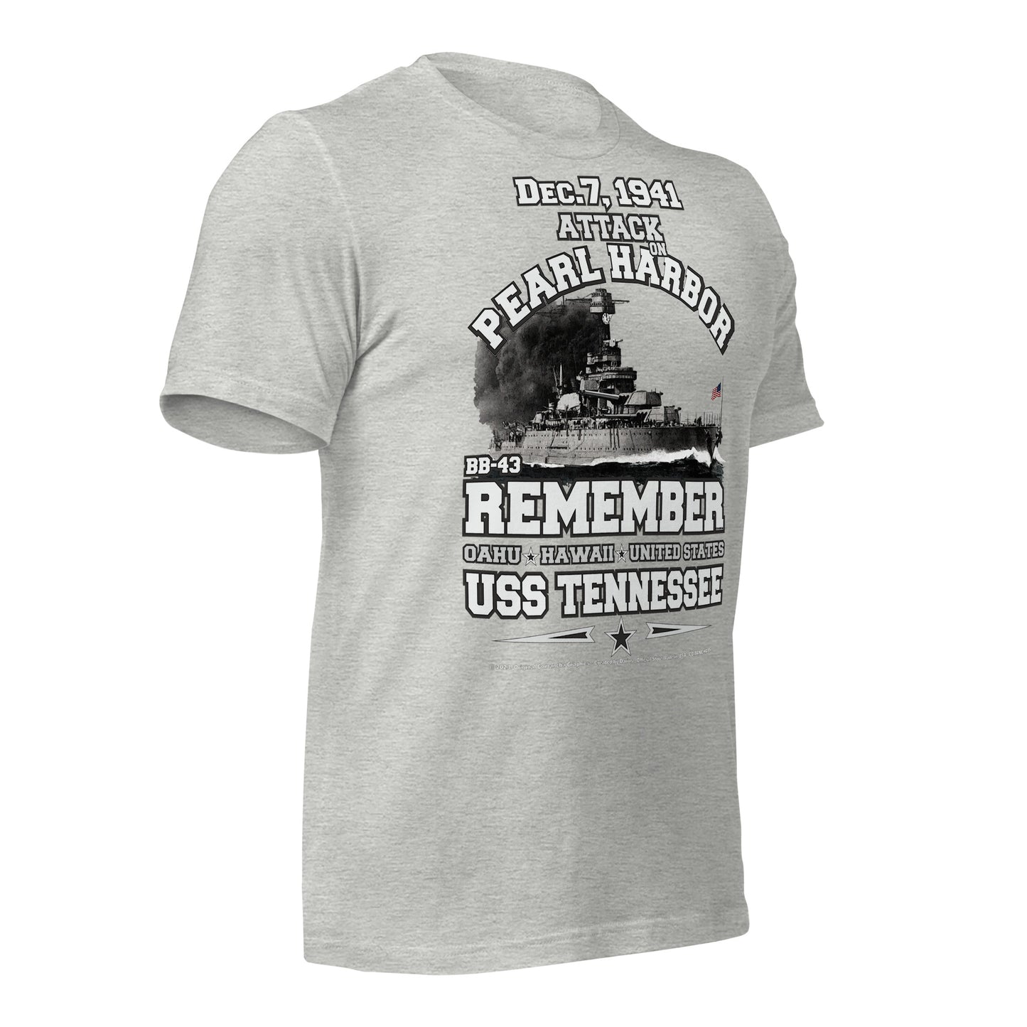 USS TENNESSEE BB-43 US Navy Battleship T-shirt,