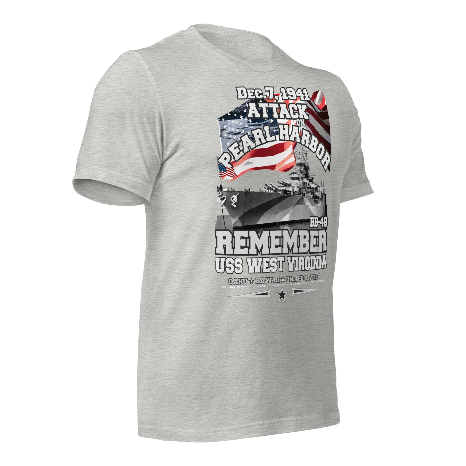 USS WEST VIRGINIA BB-48 t-shirt, Pearl harbor tee, US Navy tee,comancha, US Navy Battleship Veterans T-shirt, USS WEST VIRGINIA T-shirt,