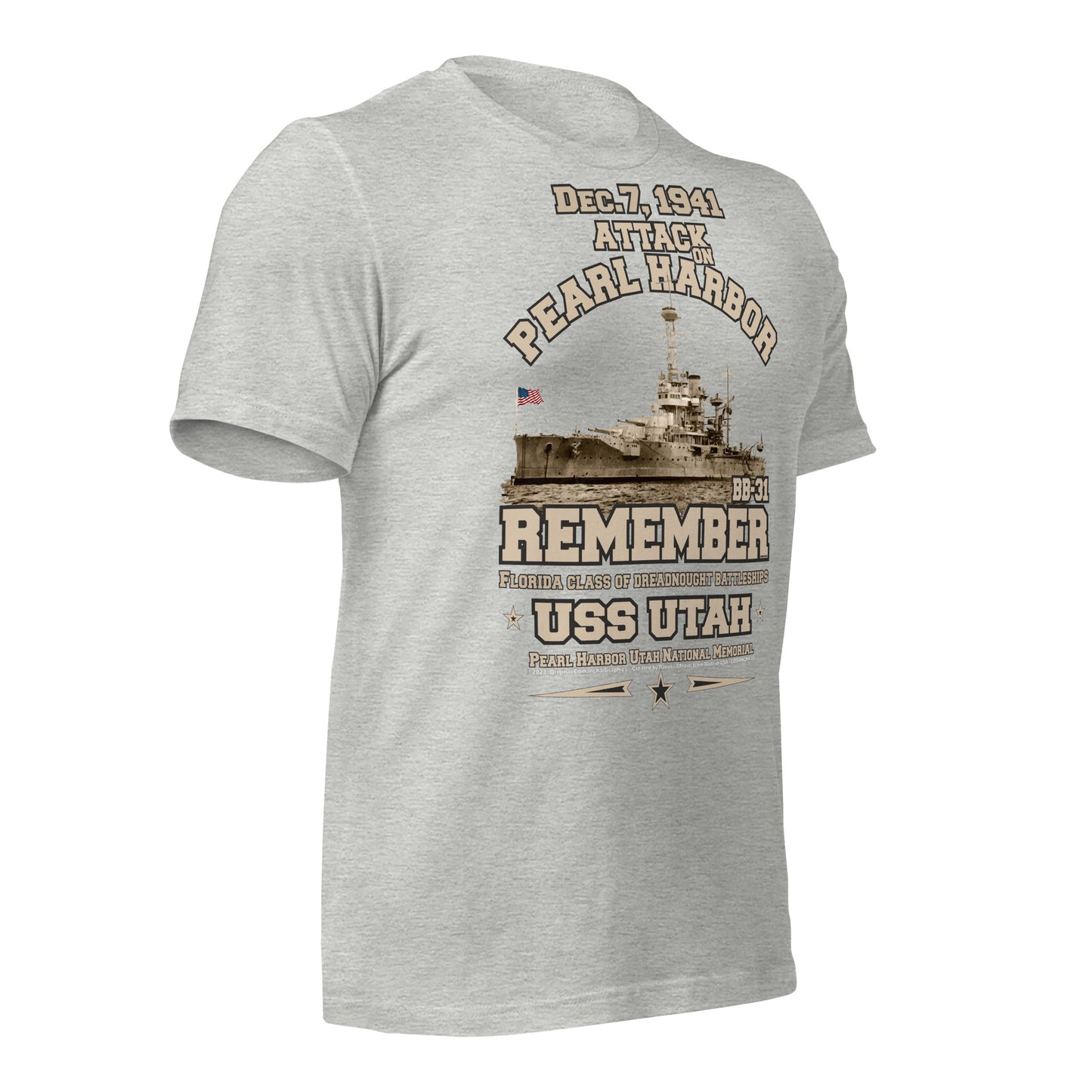USS UTAH t-shirt, Pearl harbor tee, US Navy t-shirt,USS UTAH veterans tee,US Navy Battleship Veterans T-shirt, USS UTAH BB-31 T-shirt,comancha,