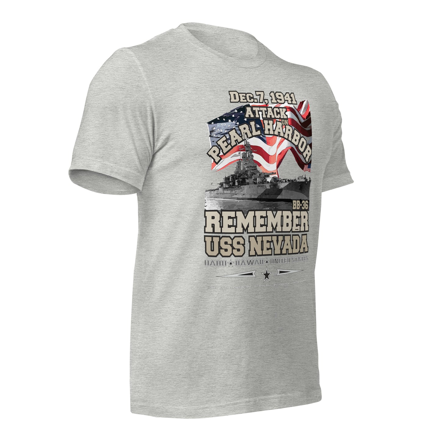 USS NEVADA t-shirt,Navy T-shirts, US Navy Battleship Veterans T-shirt, USS NEVADA BB-36 T-shirt, Comancha Graphics,Comancha tees,