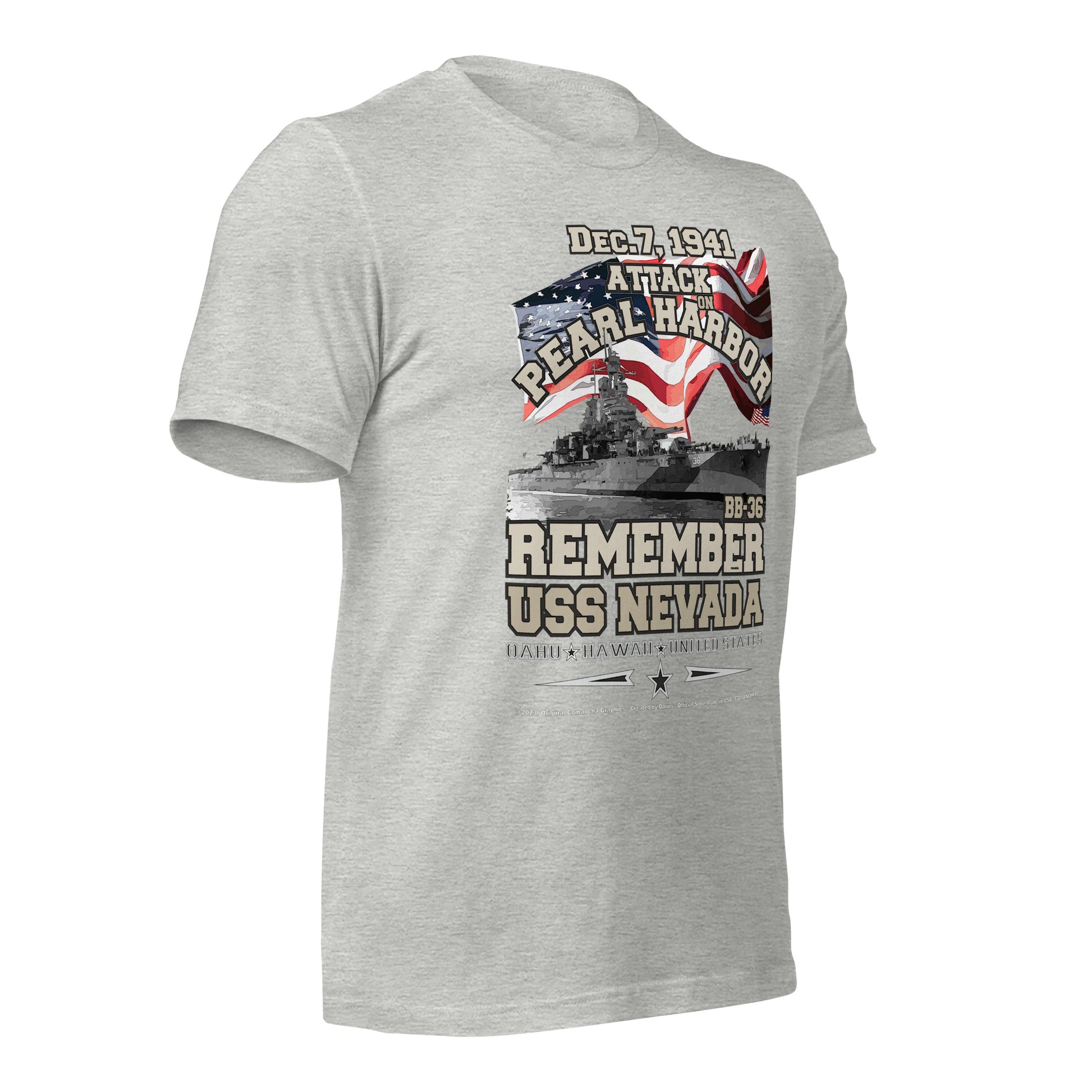 USS NEVADA t-shirt,Navy T-shirts, US Navy Battleship Veterans T-shirt, USS NEVADA BB-36 T-shirt, Comancha Graphics,Comancha tees,