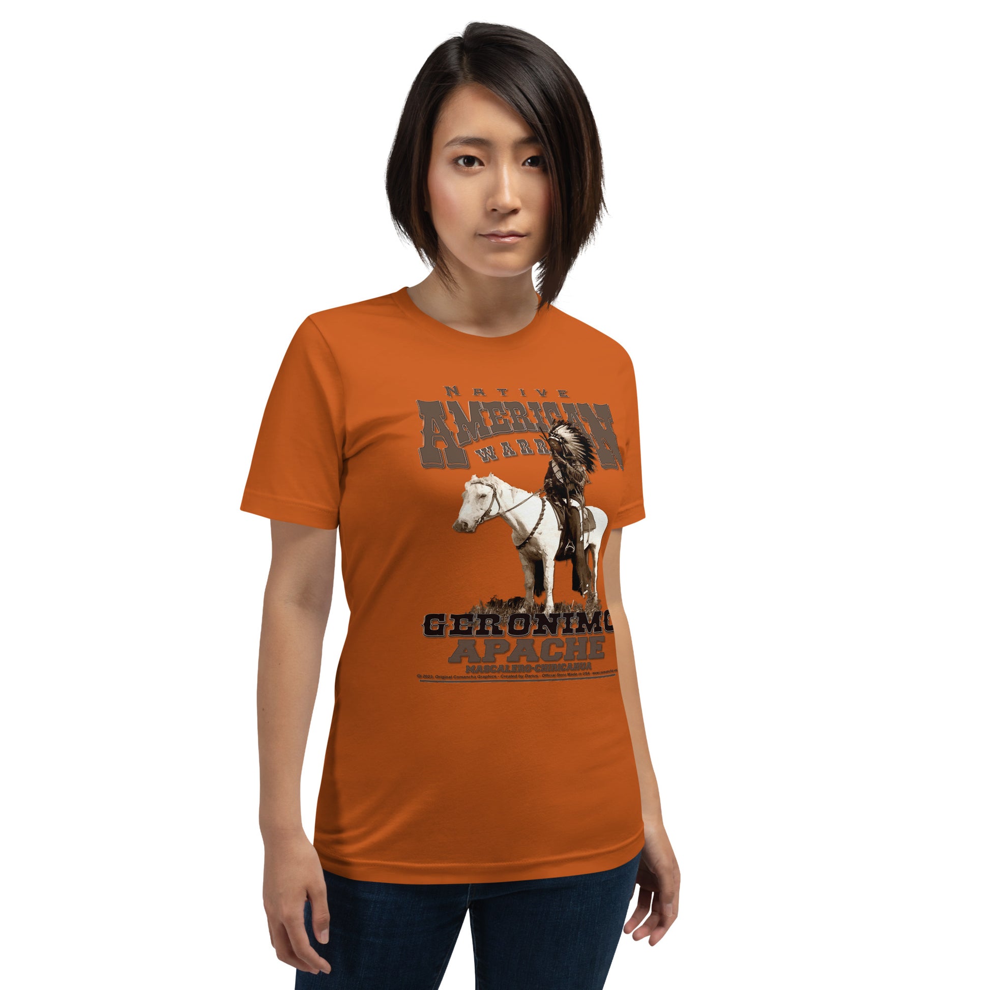T-shirts with native Indians, T-shirts with Indian tribes, Comancha T-shirts,