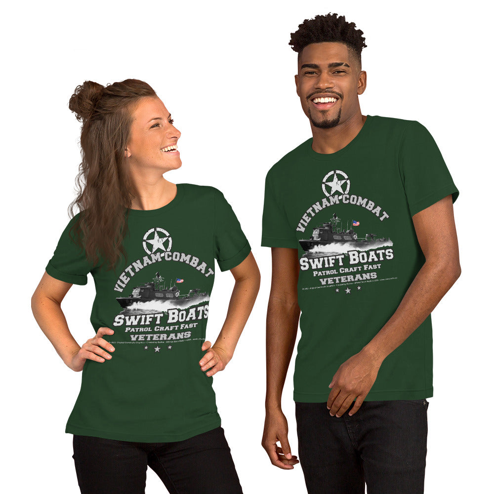 SWIFT BOATS t-shirt, Vietnam Combat Veterans Unisex t-shirt, Comancha Graphics T-Shirts,
