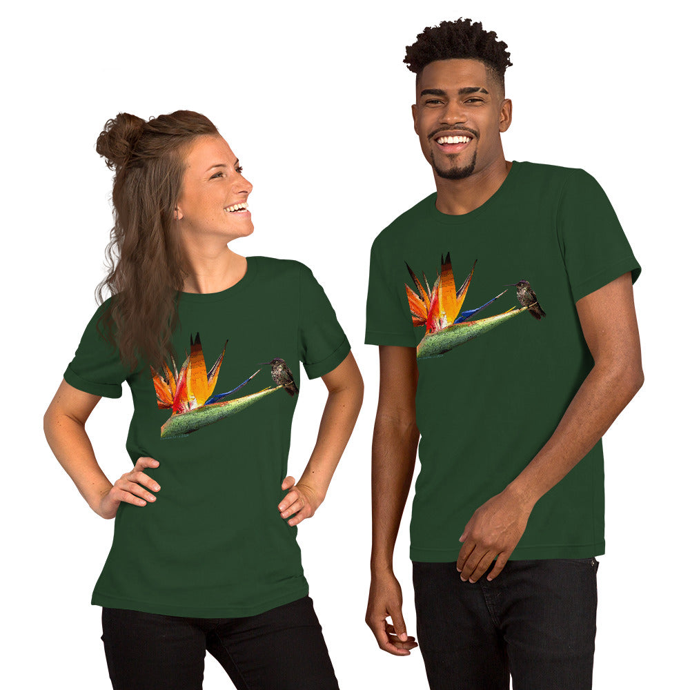 Bird-paradise Unisex t-shirt, Comancha t-shirt,