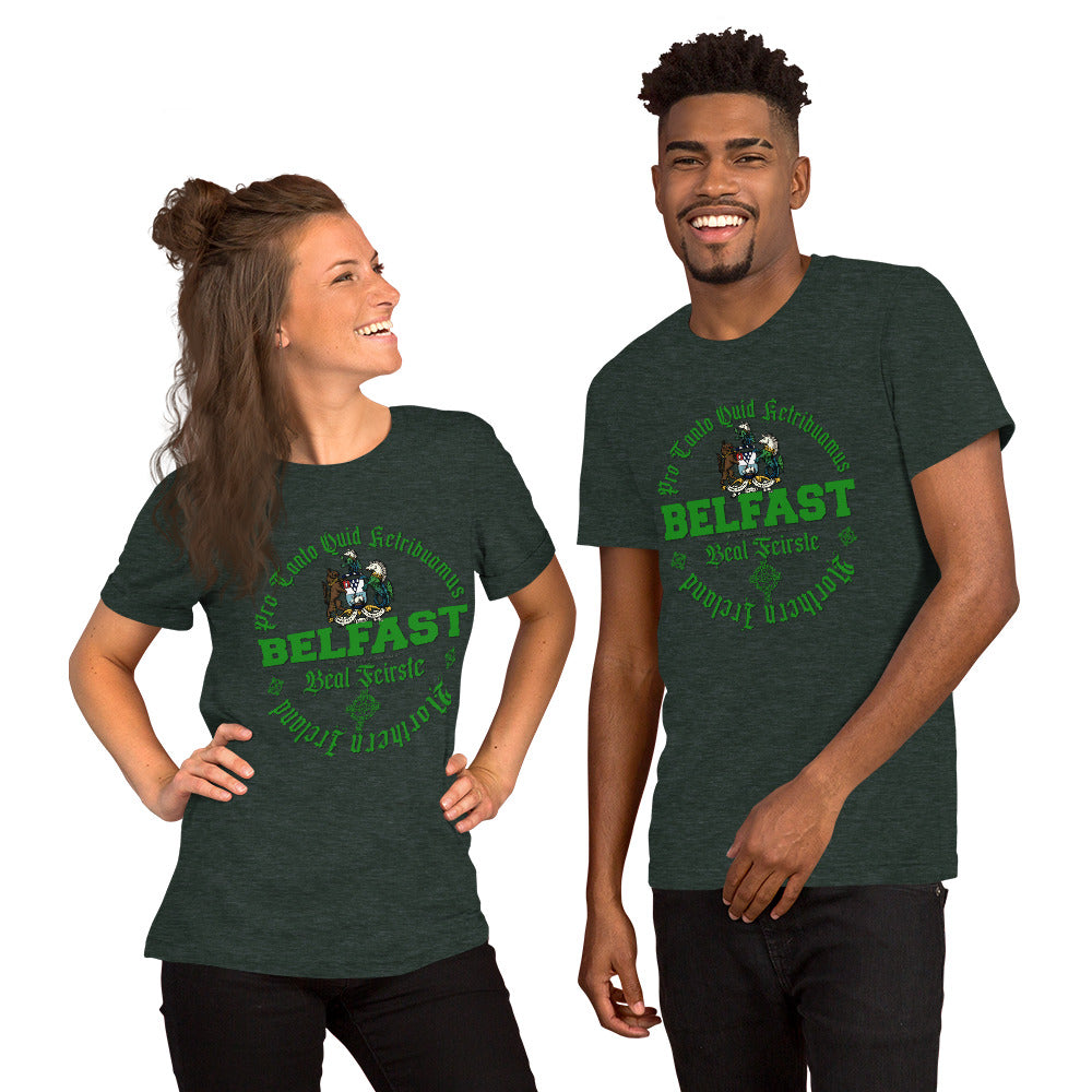 BELFAST tee, BELFAST T-shirt, BELFAST ireland tee,BELFAST Northern Ireland t-shirt, Comancha Graphics,