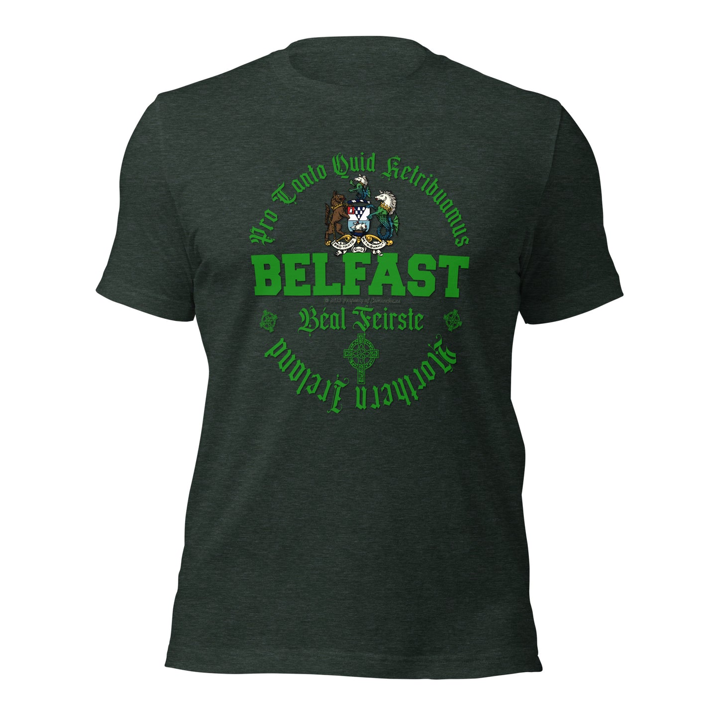 BELFAST tee, BELFAST T-shirt, BELFAST ireland tee,BELFAST Northern Ireland t-shirt, Comancha Graphics,